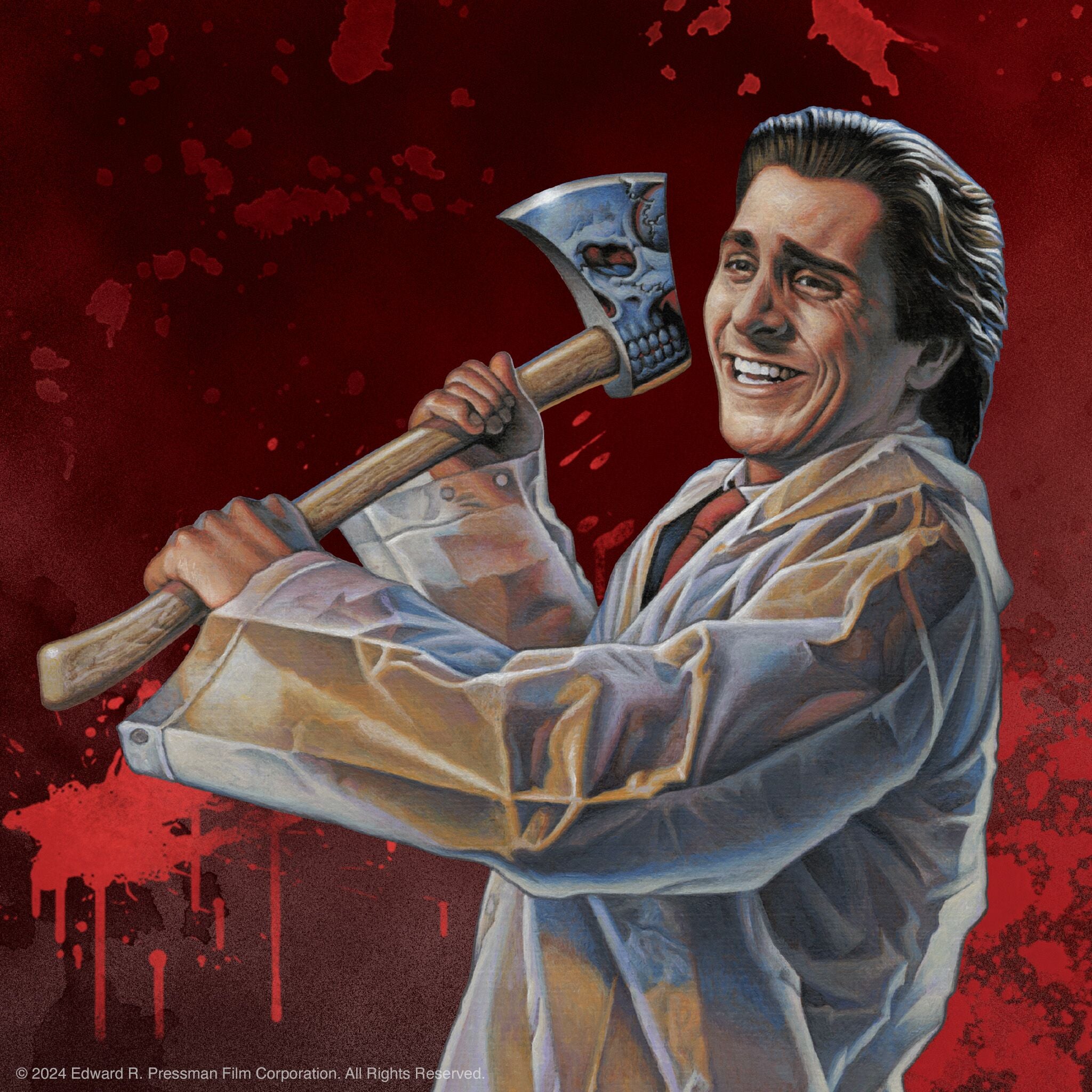 Super7 ReAction Wave 01 Patrick Bateman figurina raincoat