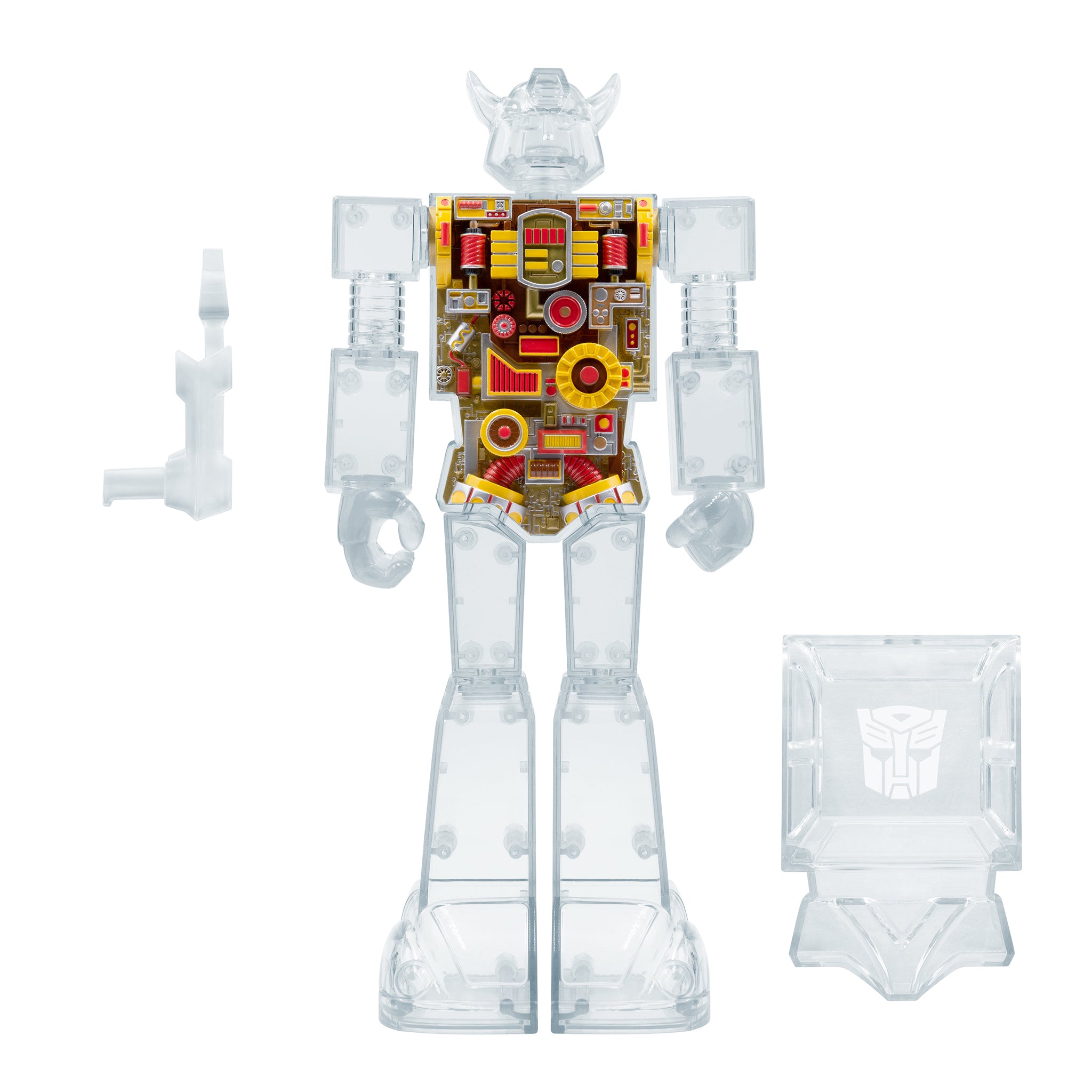 Super7 Transformers Bumblebee Super Cyborg Figurina Clear