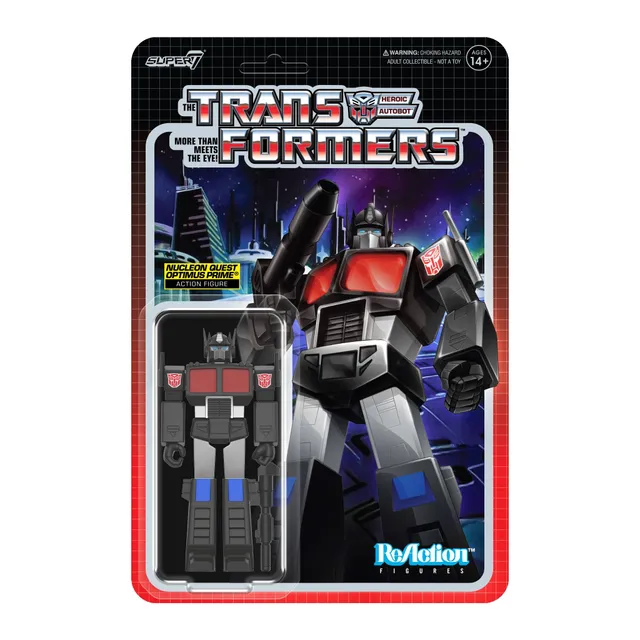 Super7 Transformers Optimus Prime Nucleon Quest figurina
