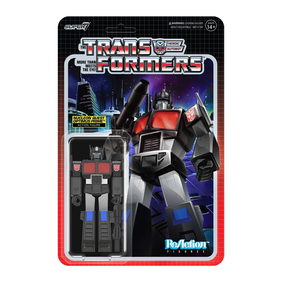 Super7 Transformers Optimus Prime Nucleon Quest figurina
