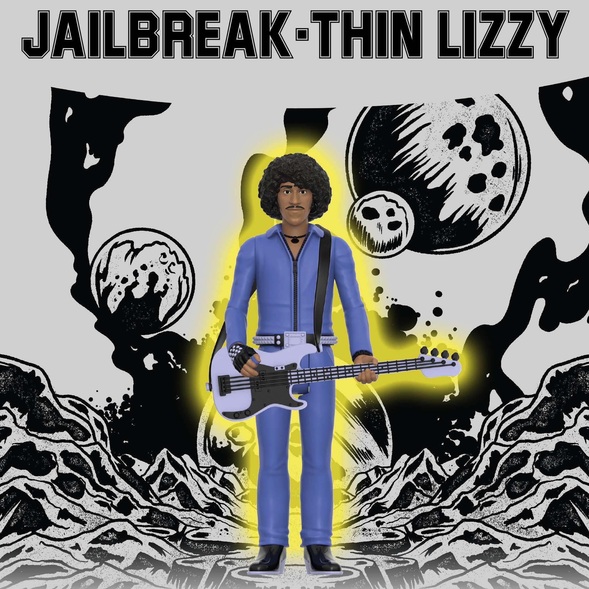 Super7 Thin Lizzy Jailbreak Phil Lynott figurină 9,5 cm