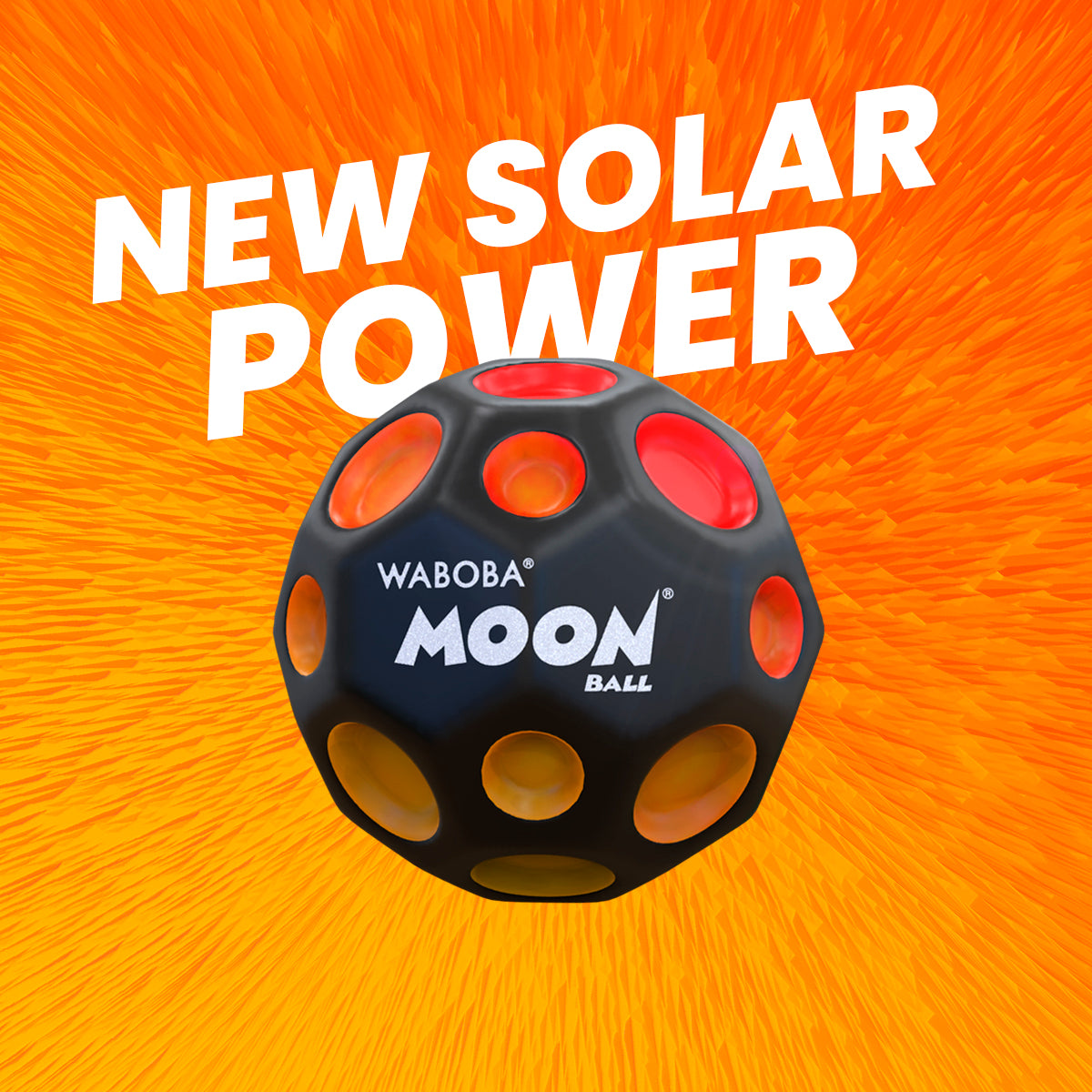 Waboba UV Moon Ball minge 6cm galben-rosu