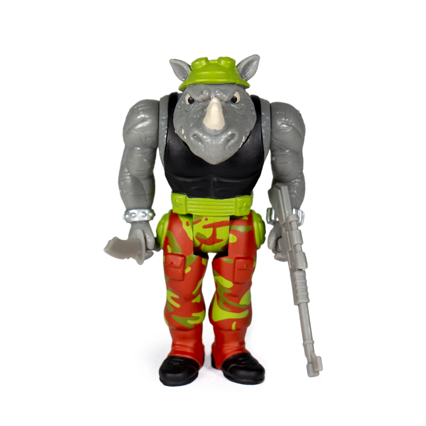 Super7 TMNT ReAction Rocksteady figurina 9,5 cm retro