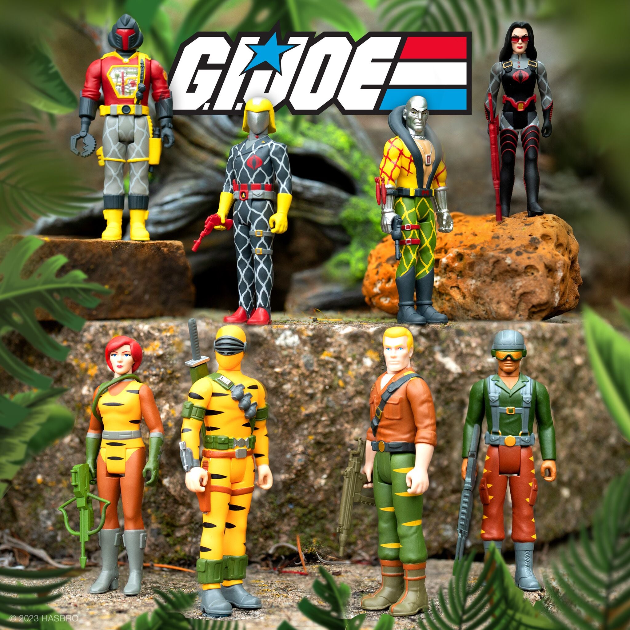 Super7 ReAction G.I. Joe Wave 6 set 8 figurine Tiger Force