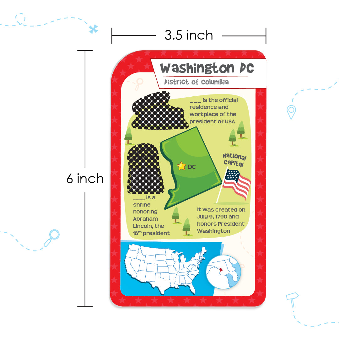 Imagimake Mapology USA Flashcards joc carduri 52 carti