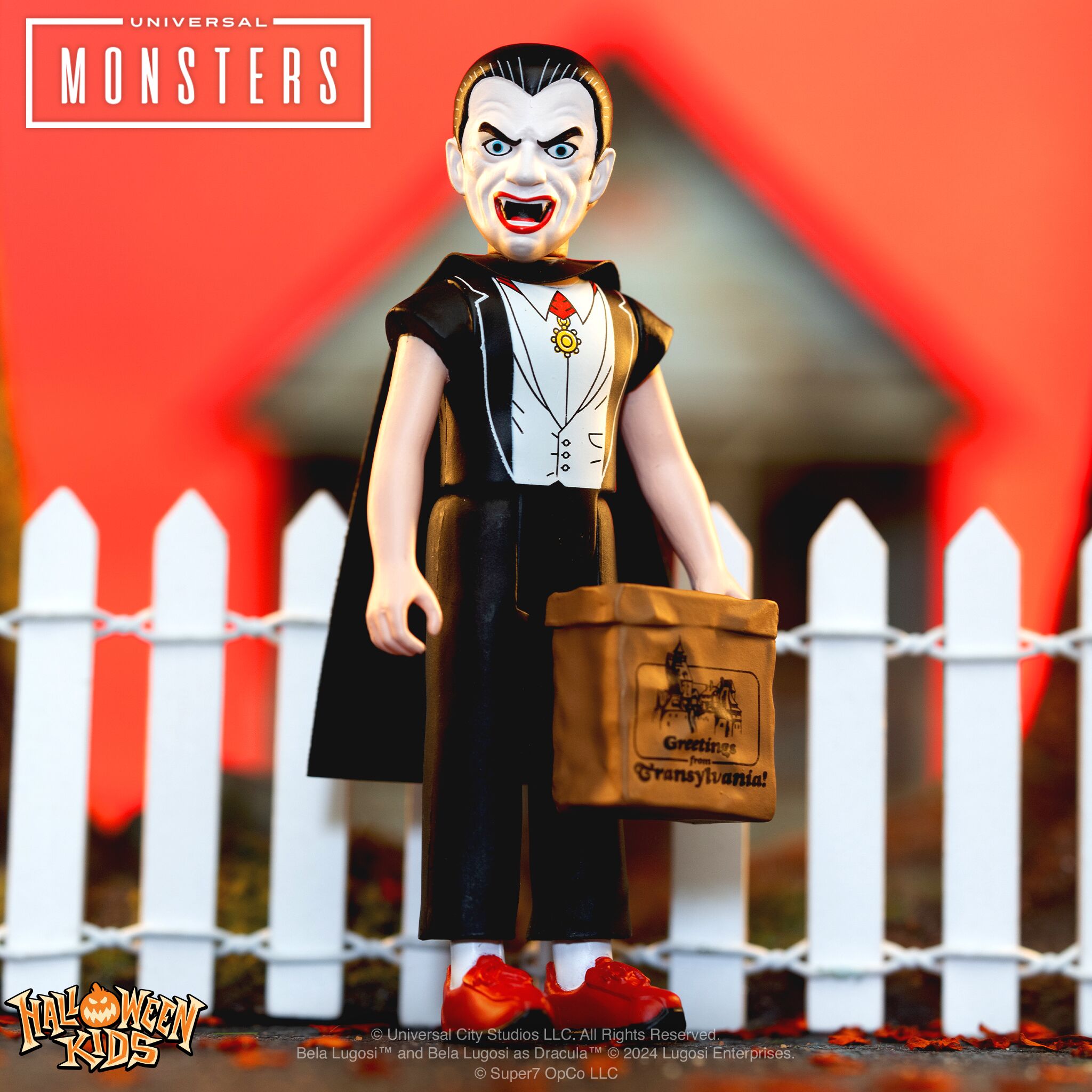 Super7 Halloween Kids Dracula Boy figurina 9,5 cm cu sac