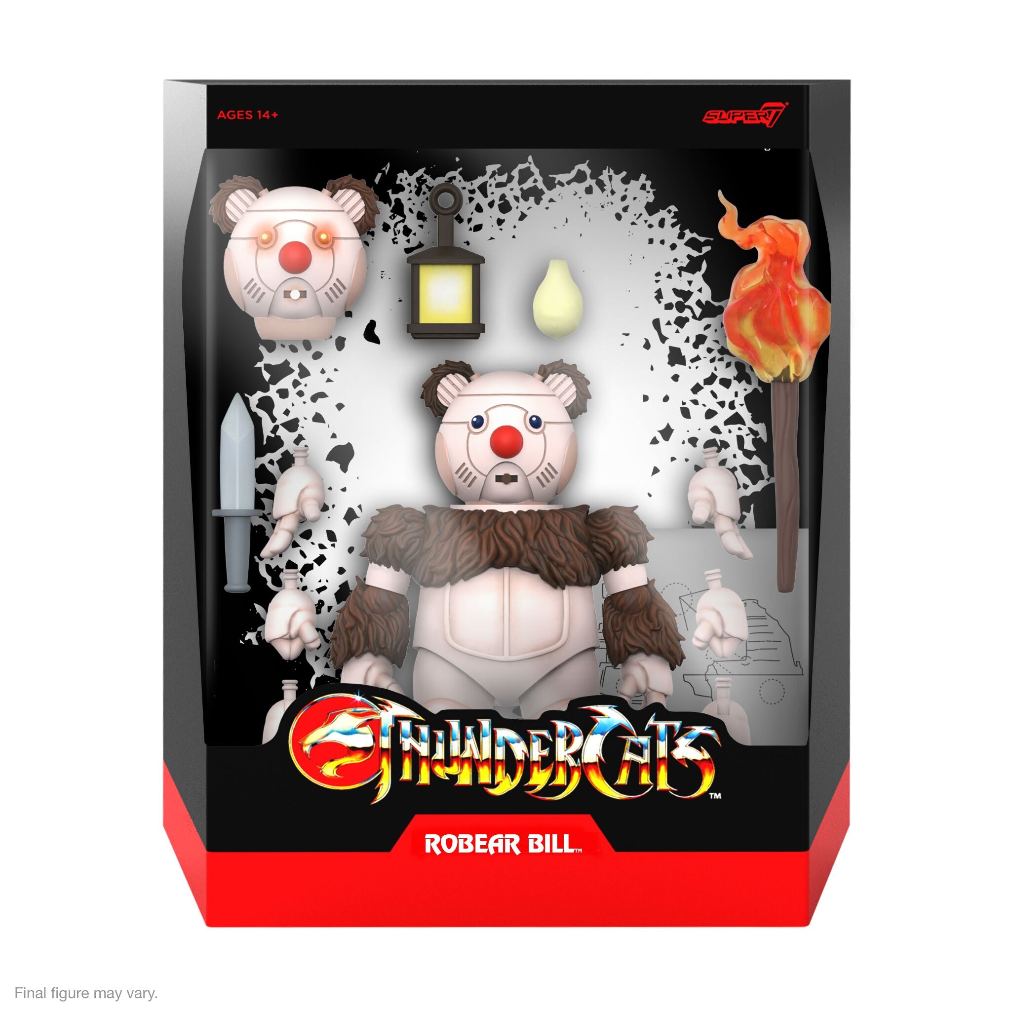 Super7 ThunderCats Ultimates Robear Bill figurina 18 cm