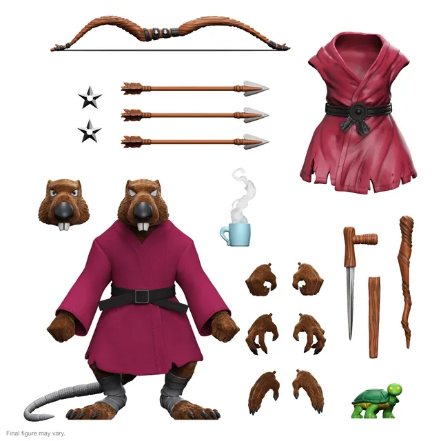 Super7 ULTIMATES Splinter figurina flocked Wave 9