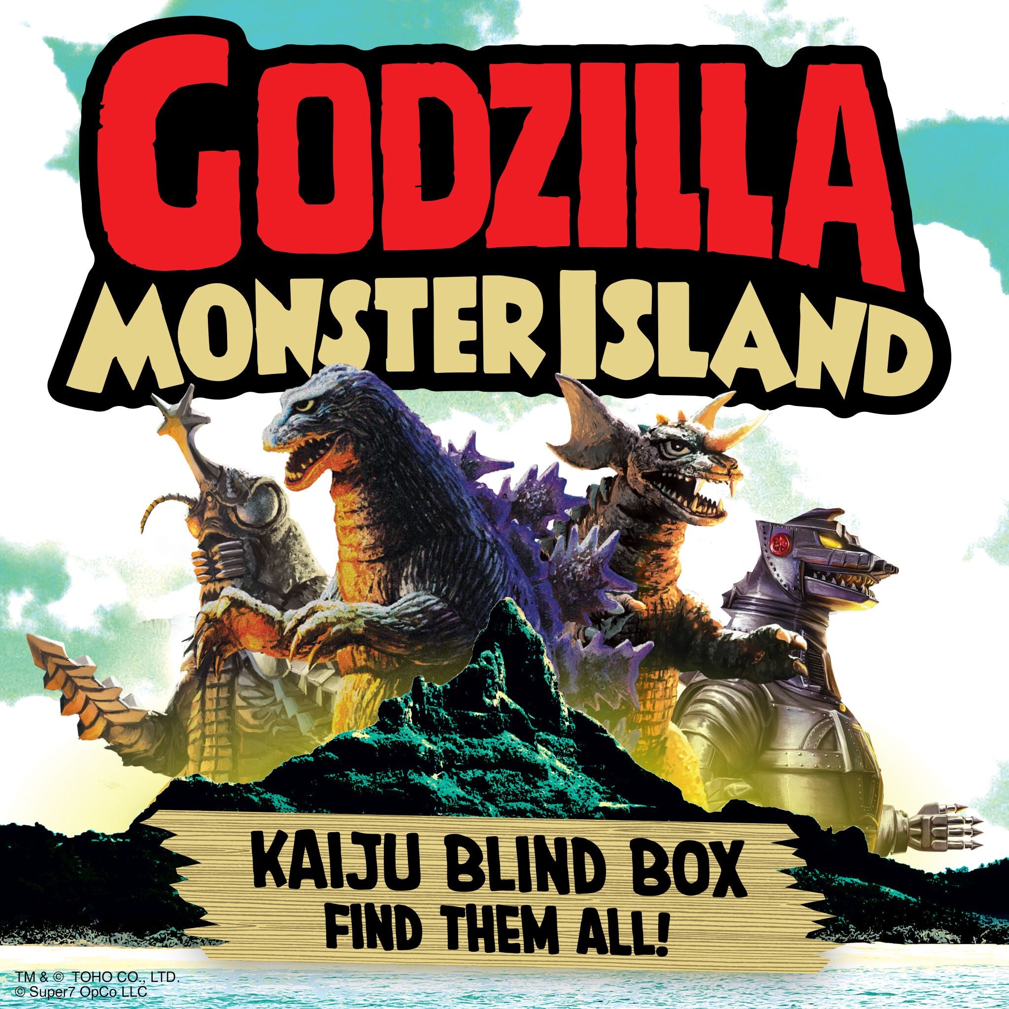 Super7 Toho Wave 07 Monster Island figurine set 12 buc