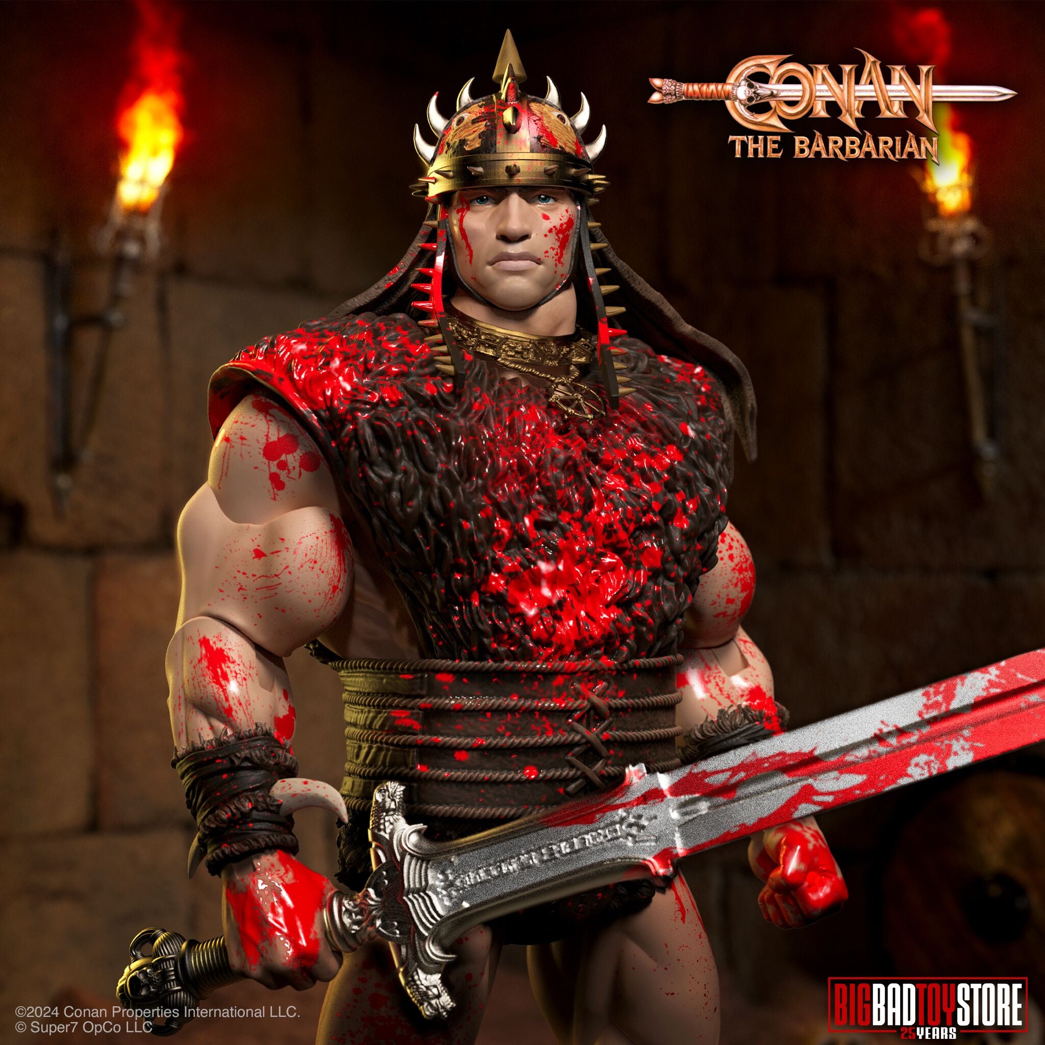 Super7 Ultimates Blood-Soaked Pit Fighter Conan figurina 18cm