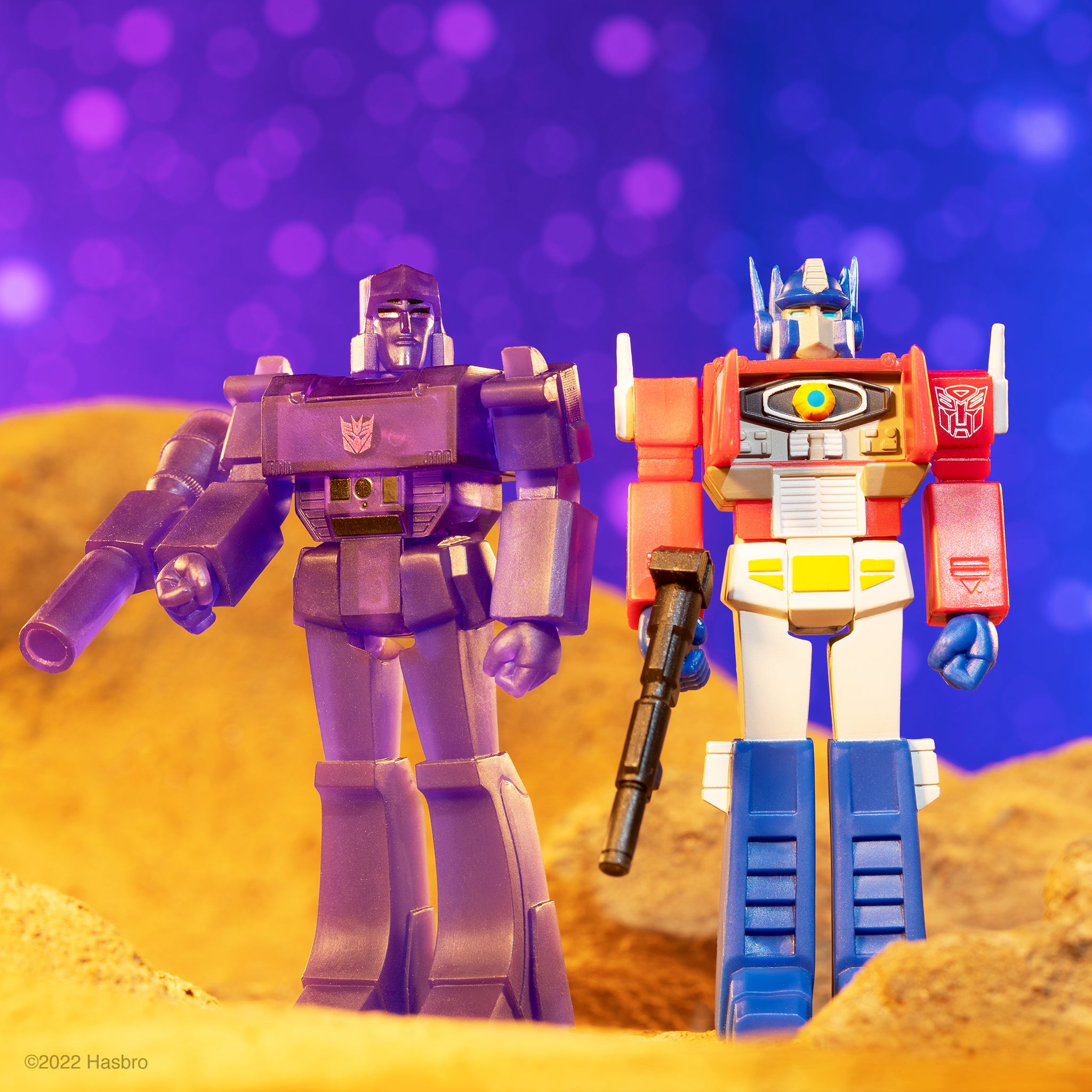 Super7 Transformers ReAction Wave 1 Megatron figurina violet