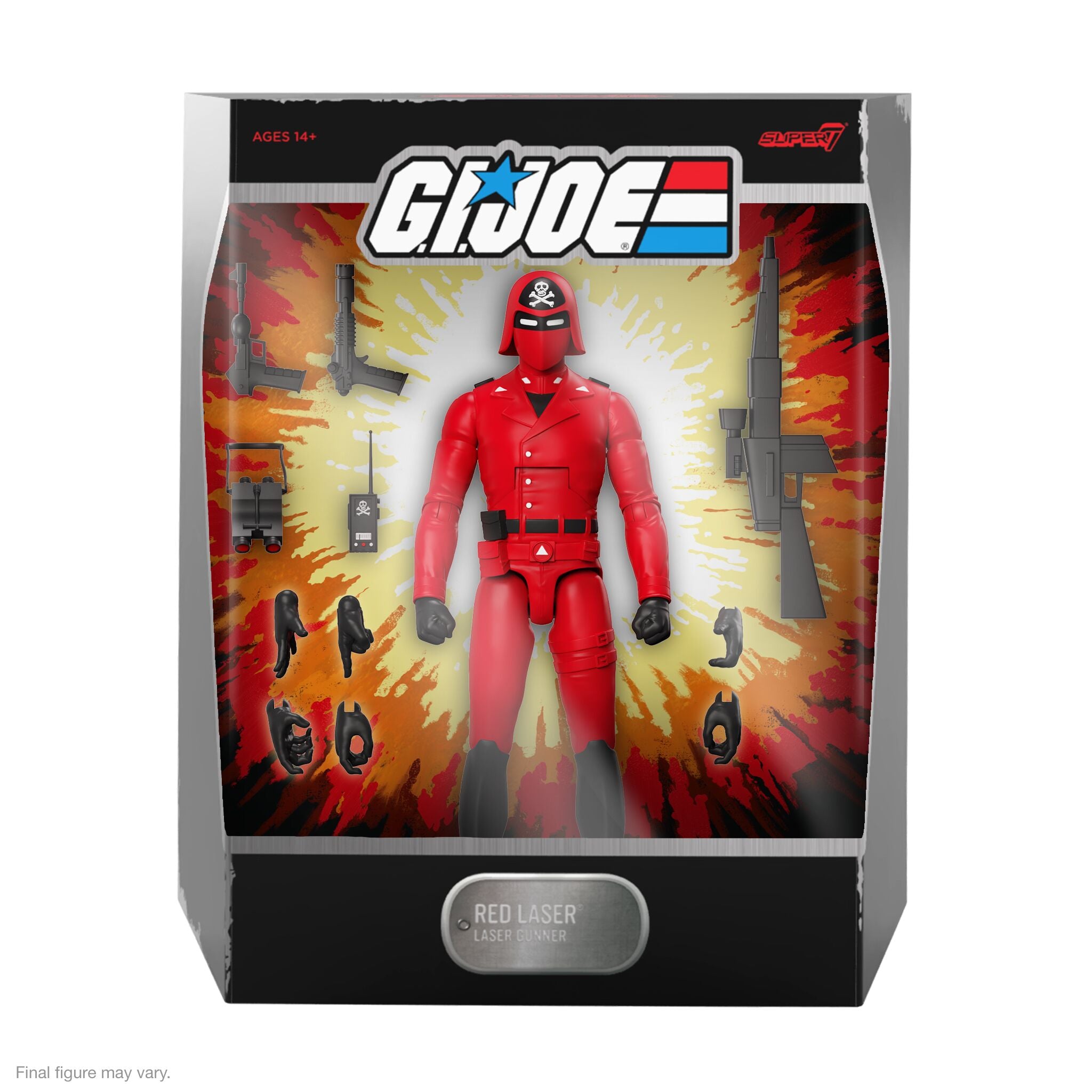 Super7 Ultimates Red Laser figurină 18 cm roșu