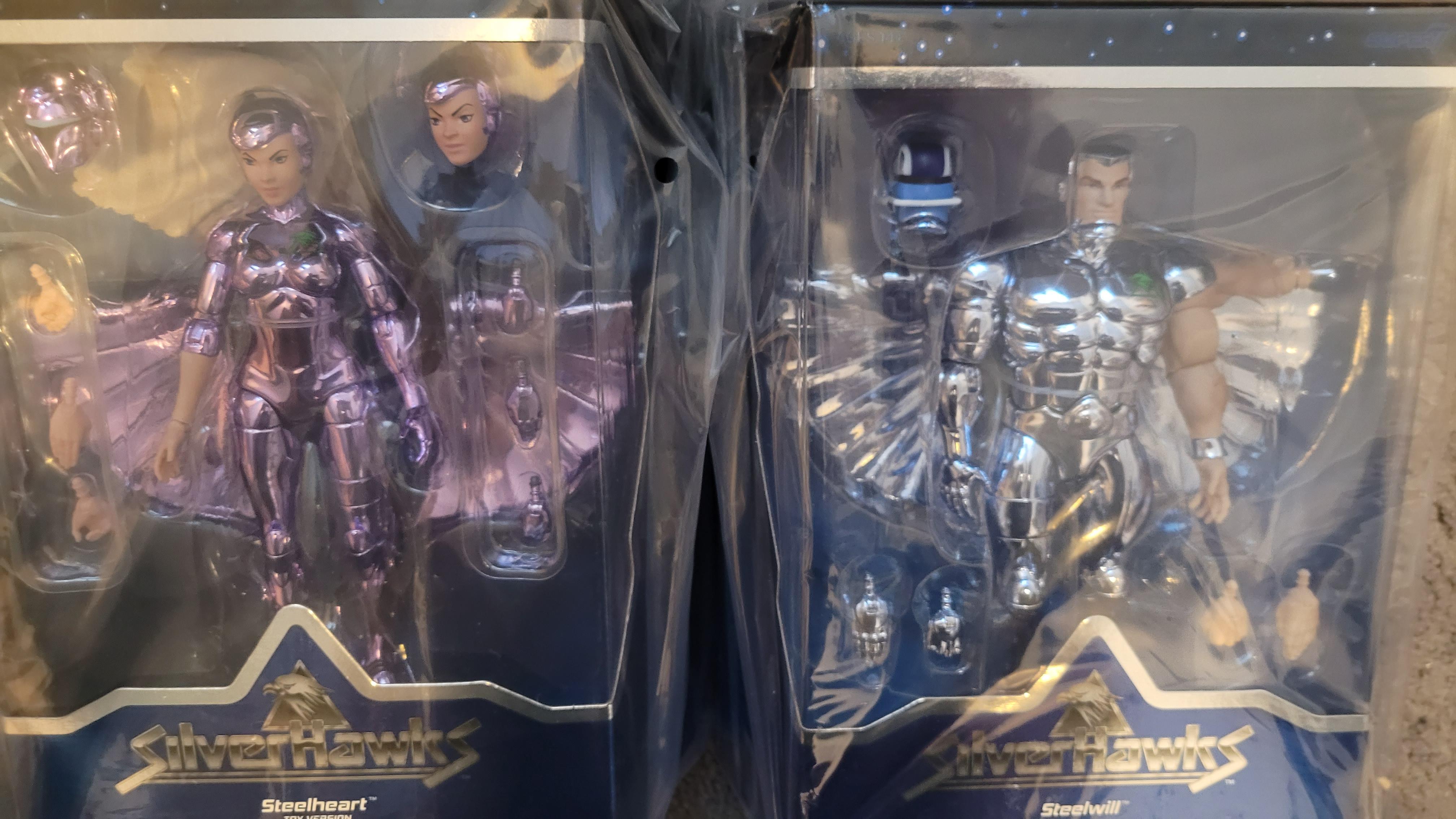 Super7 Ultimates SilverHawks Steelheart figurina metalizata