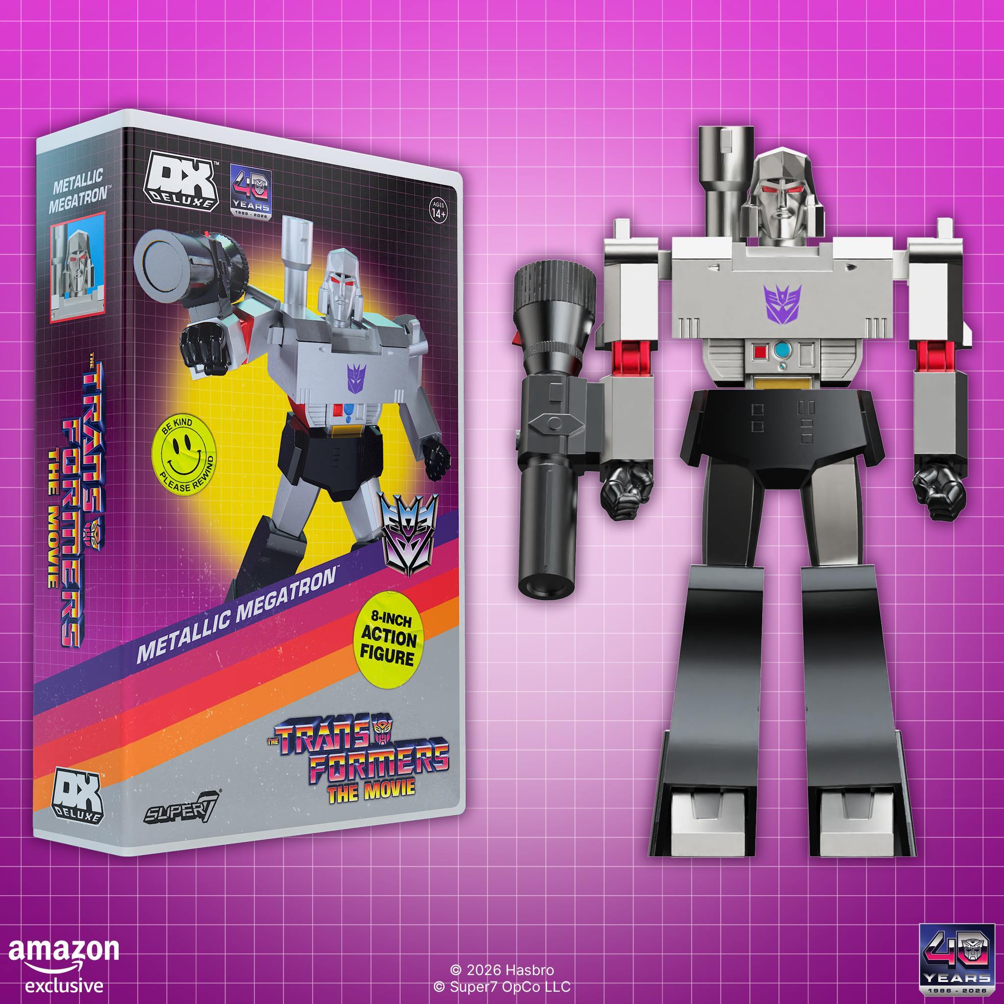 Super7 Transformers Megatron Deluxe figurina metalic 20cm