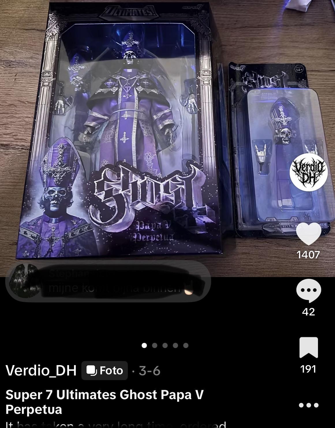 Super7 Ultimates Ghost Papa V figurina 18 cm roba