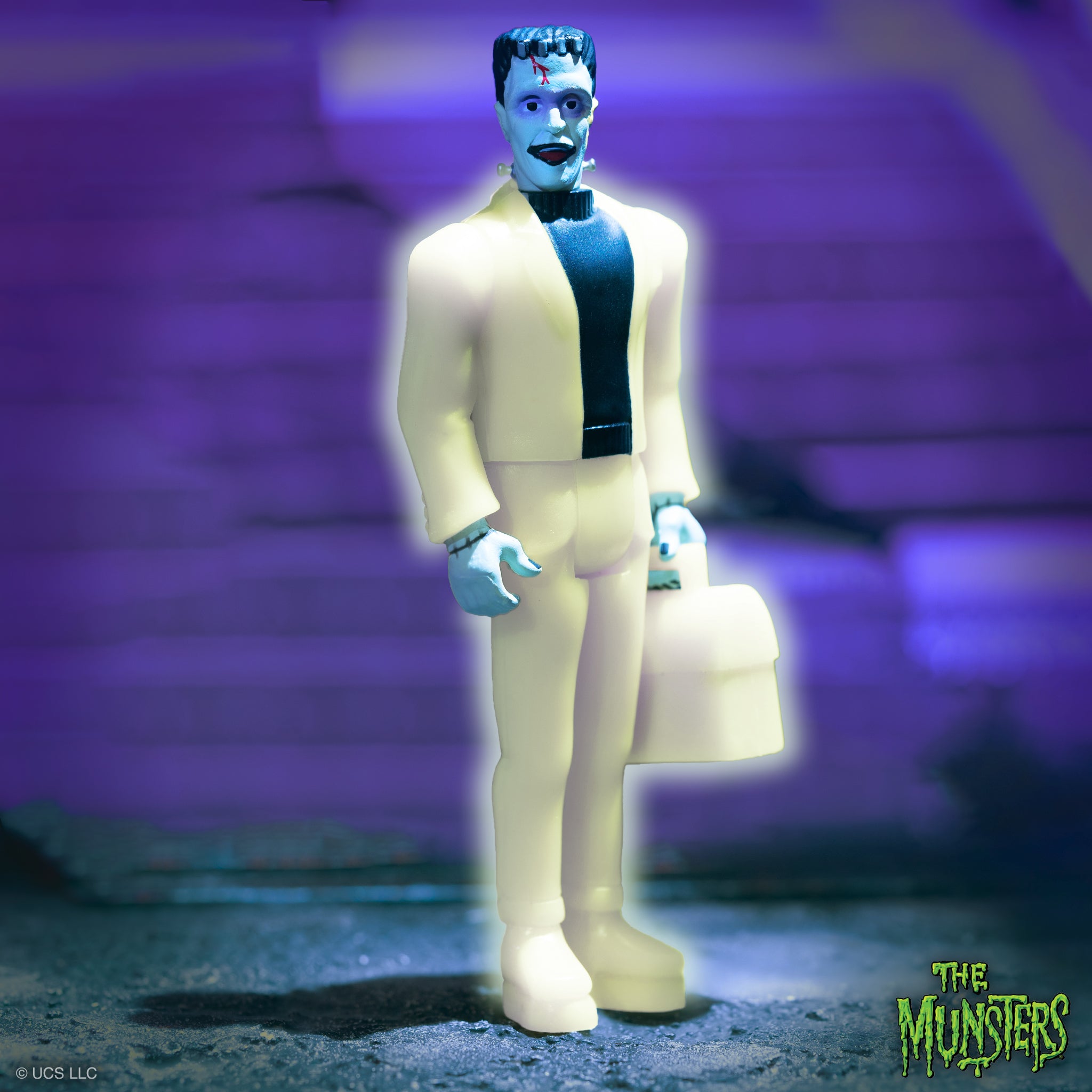 Super7 ReAction Herman Munster Monster Glow figurină fosforescentă