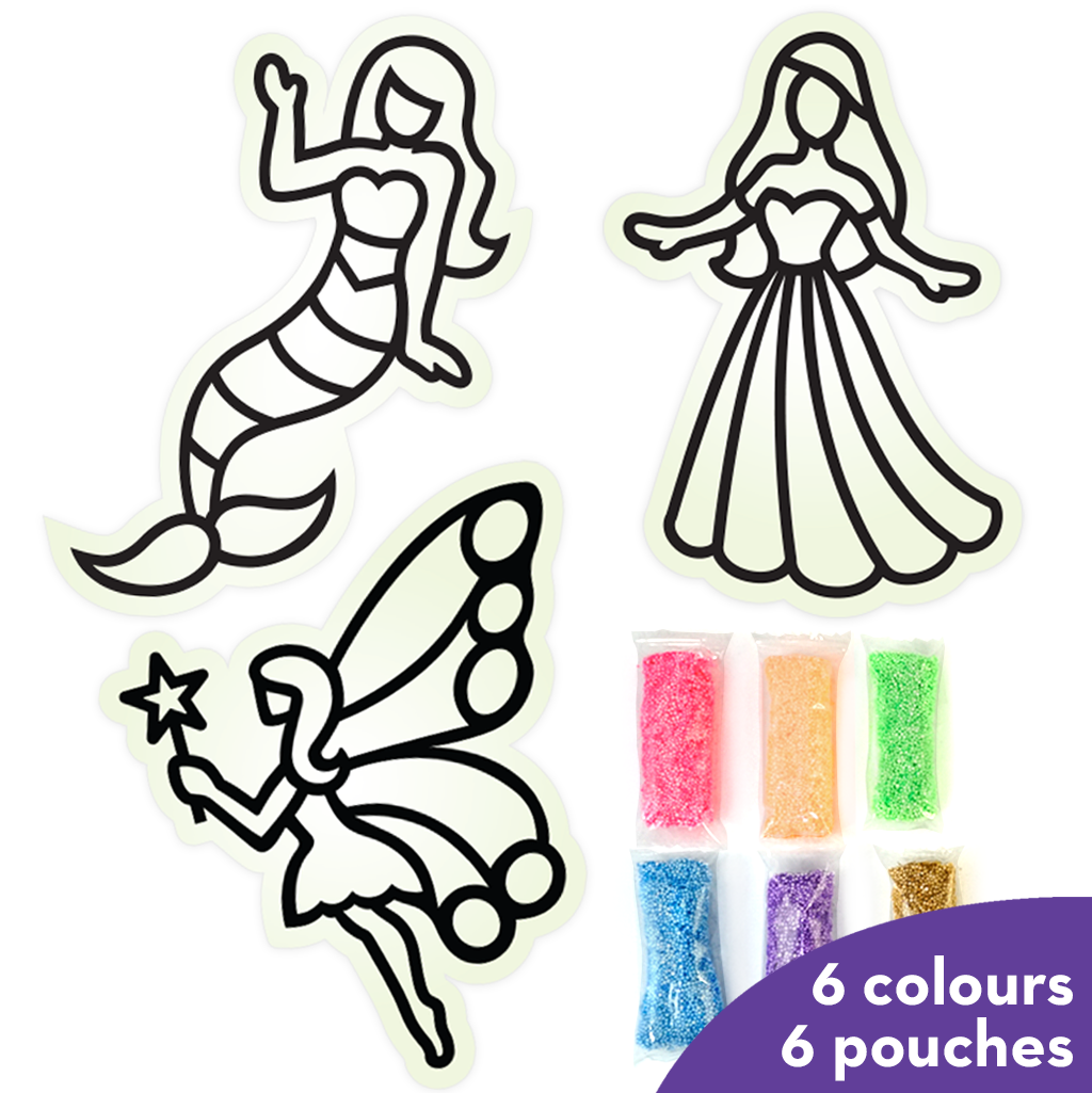 Imagimake Clay Stickers Princess set stickere cu plastilina