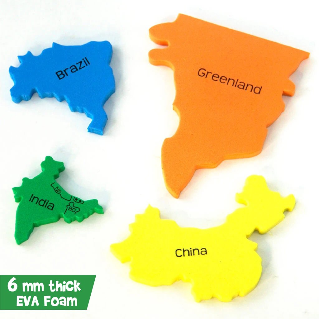 Imagimake Mapology World puzzle harta 65 piese spuma