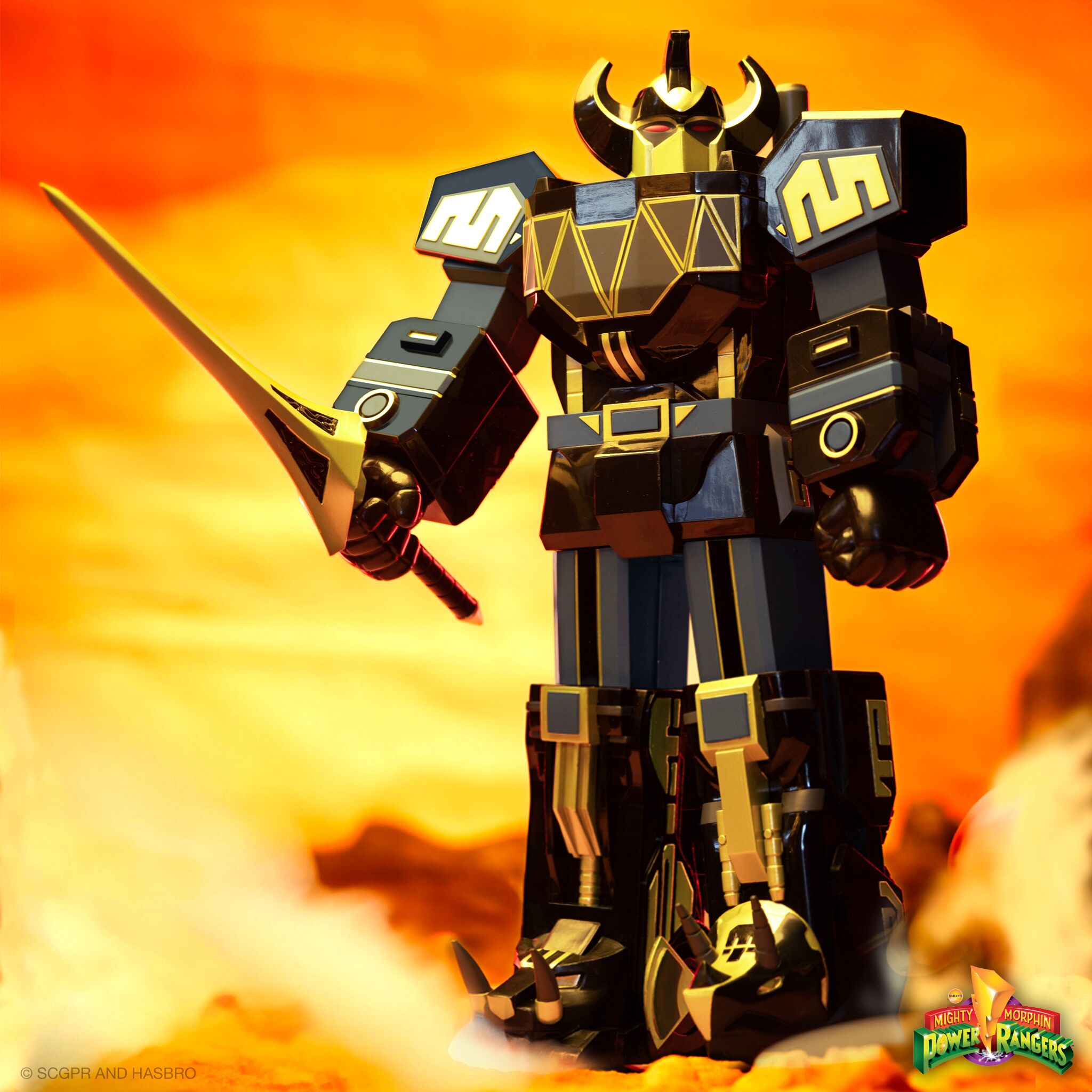 Super7 Power Rangers Super Cyborg Megazord 11 inch negru