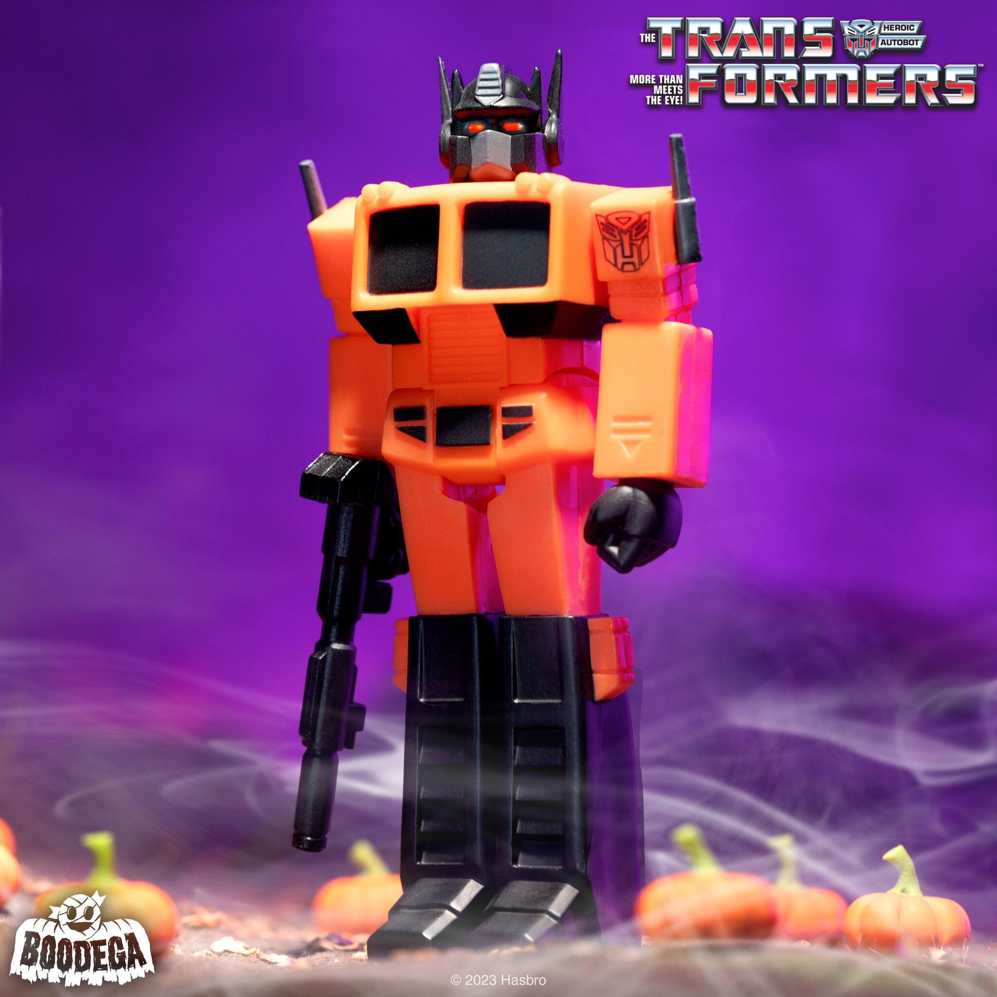 Super7 ReAction Optimus Prime figurina portocaliu-negru Halloween