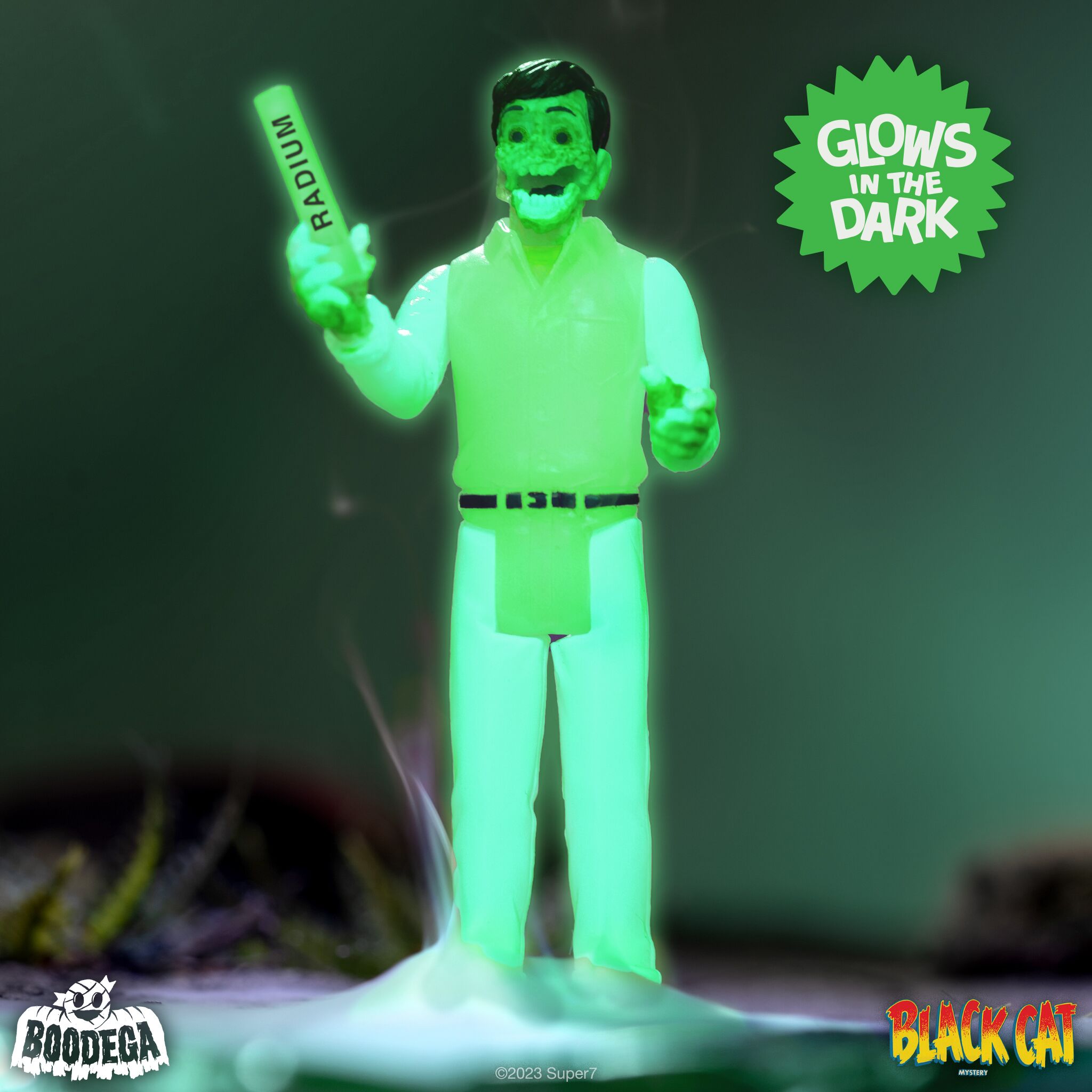 Super7 Pre-Code Horror Radium Man Glow figurina fosforescenta