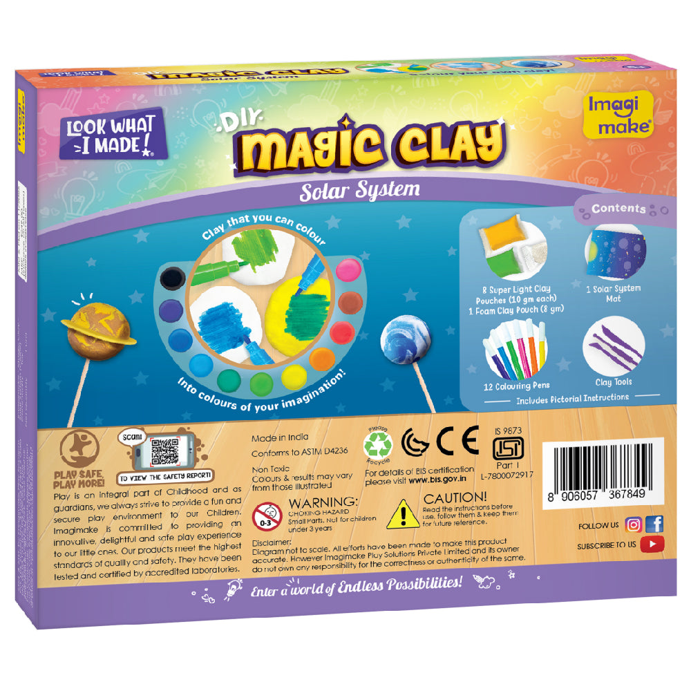 Imagimake Magic Clay Sistem Solar plastilina 5+ ani