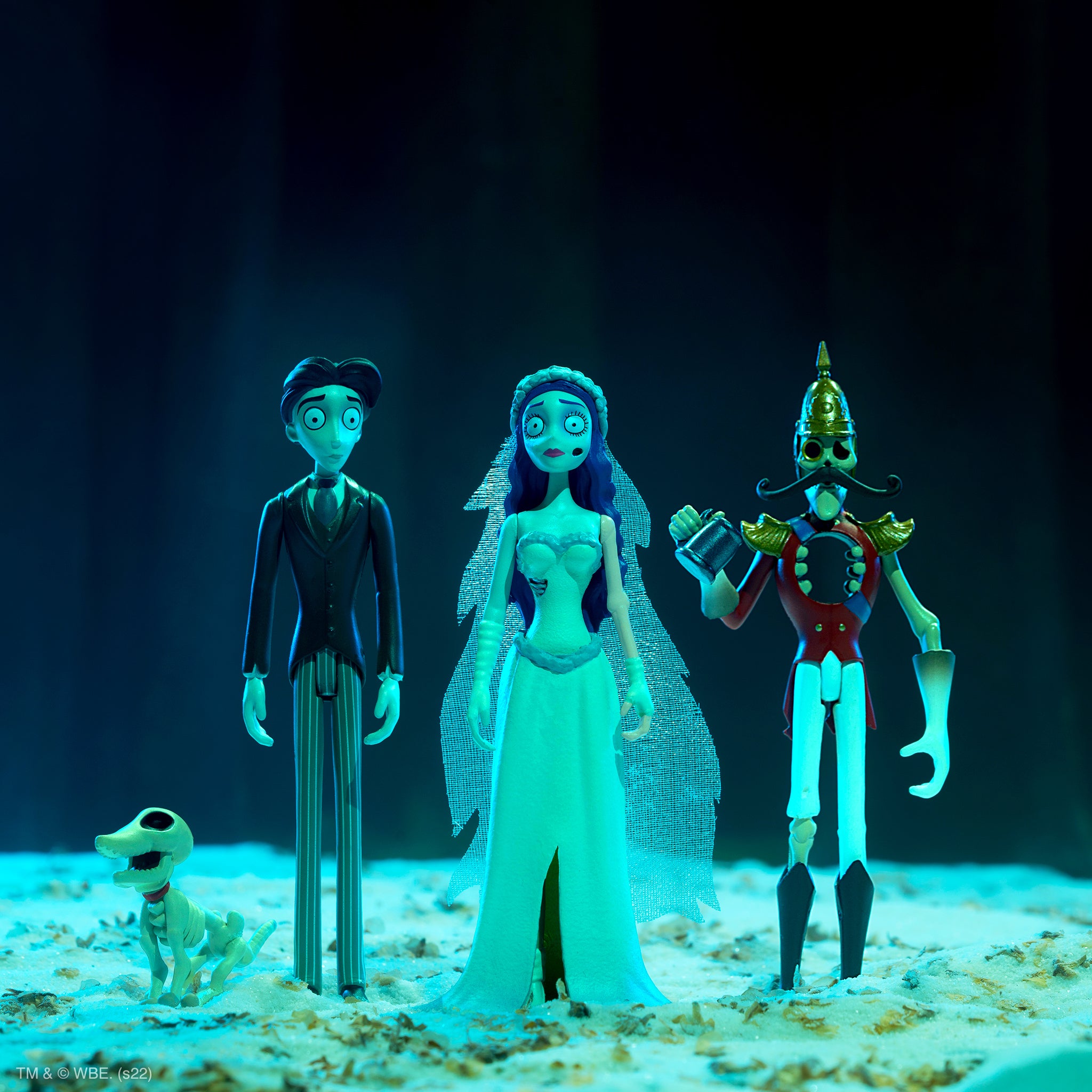 Super7 Corpse Bride ReAction set 3 figurine Victor Emily