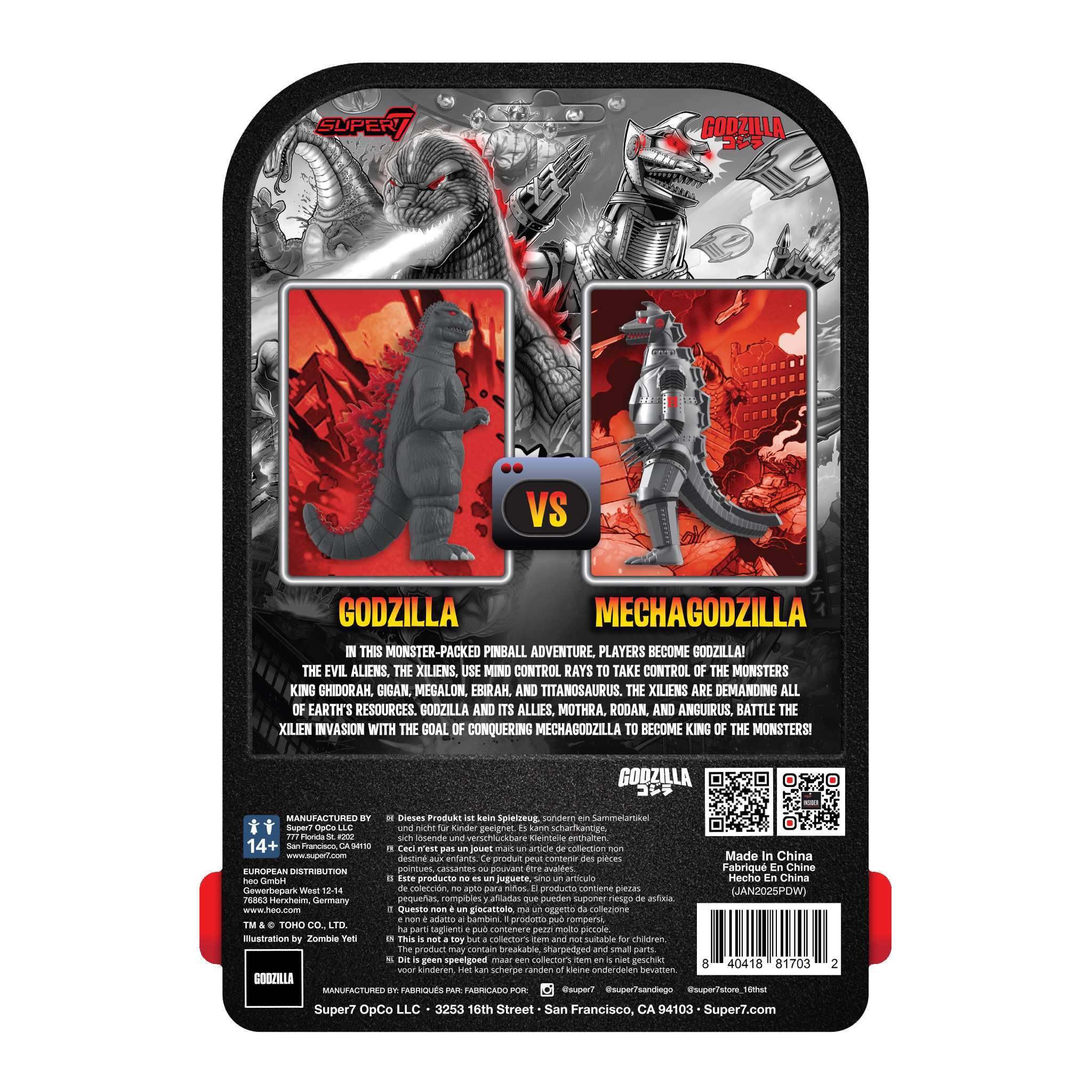 Super7 Toho ReAction Mechagodzilla 74 figurina metalica