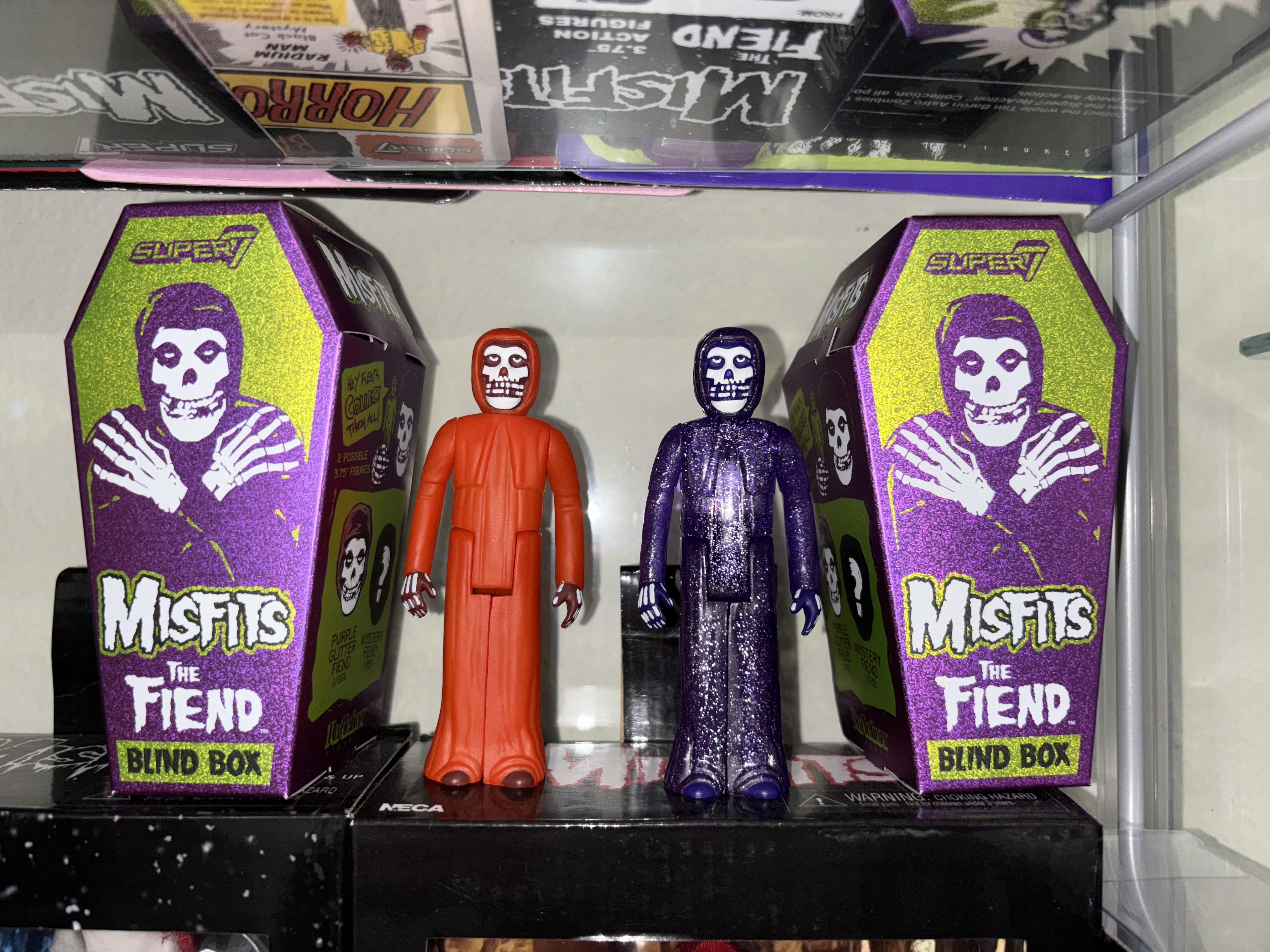 Super7 Misfits Fiend Purple Glitter figurină blind box