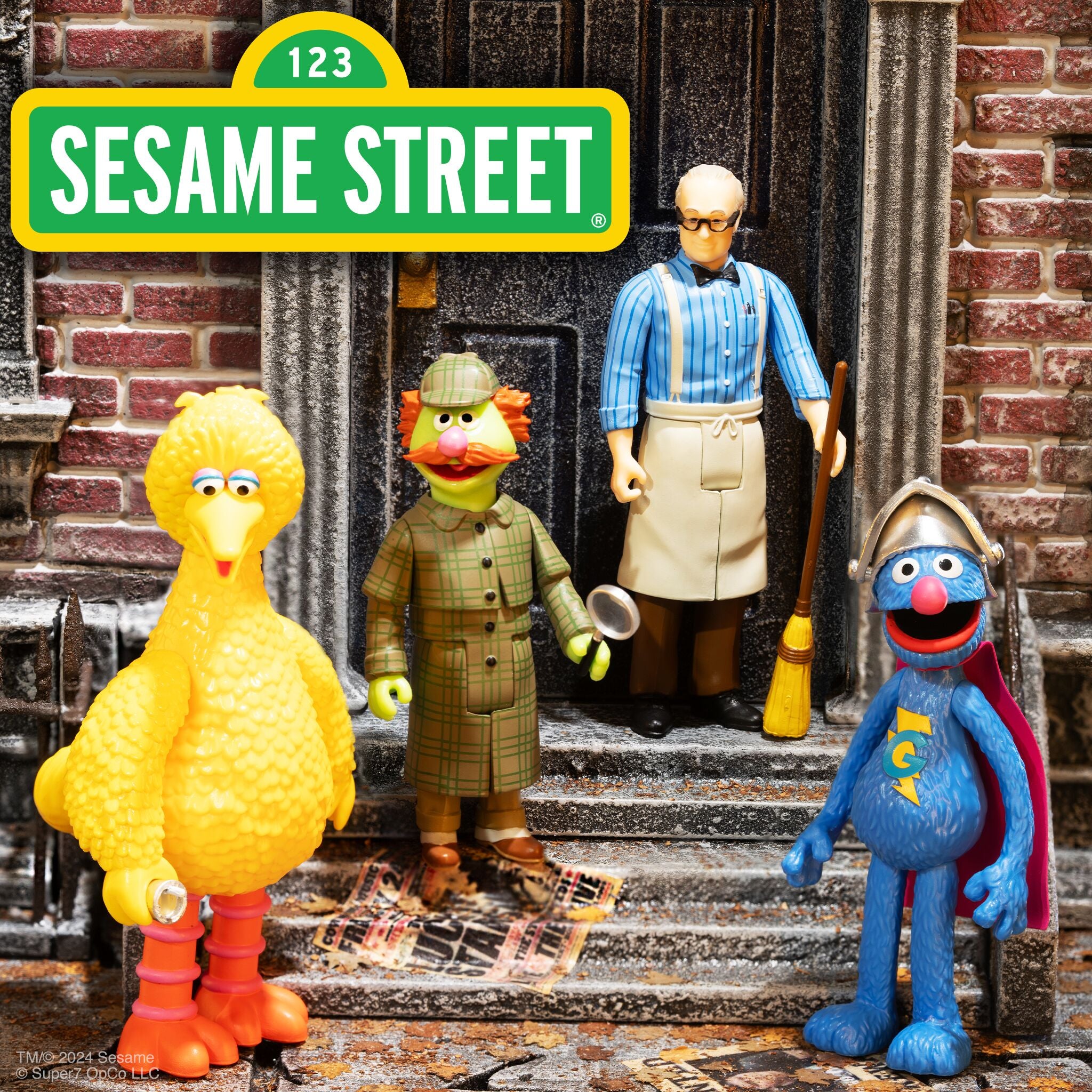 Super7 Sesame Street ReAction Big Bird figurina articulata