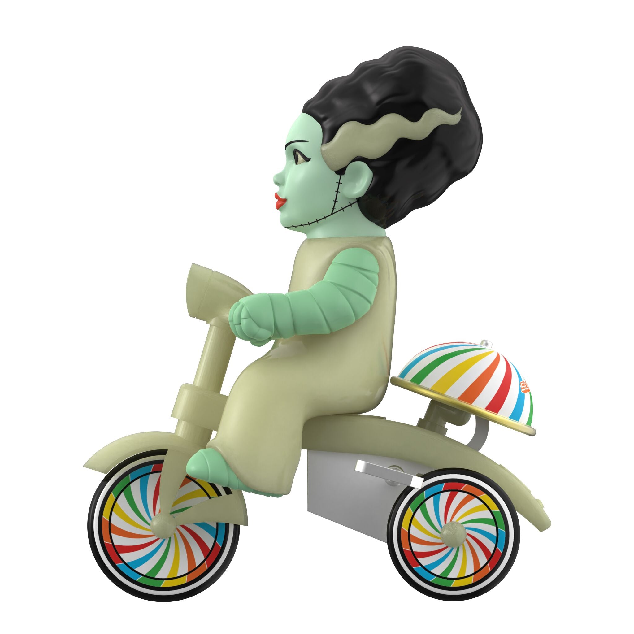 Super7 Super Cycles Bride of Frankenstein tricicleta glow