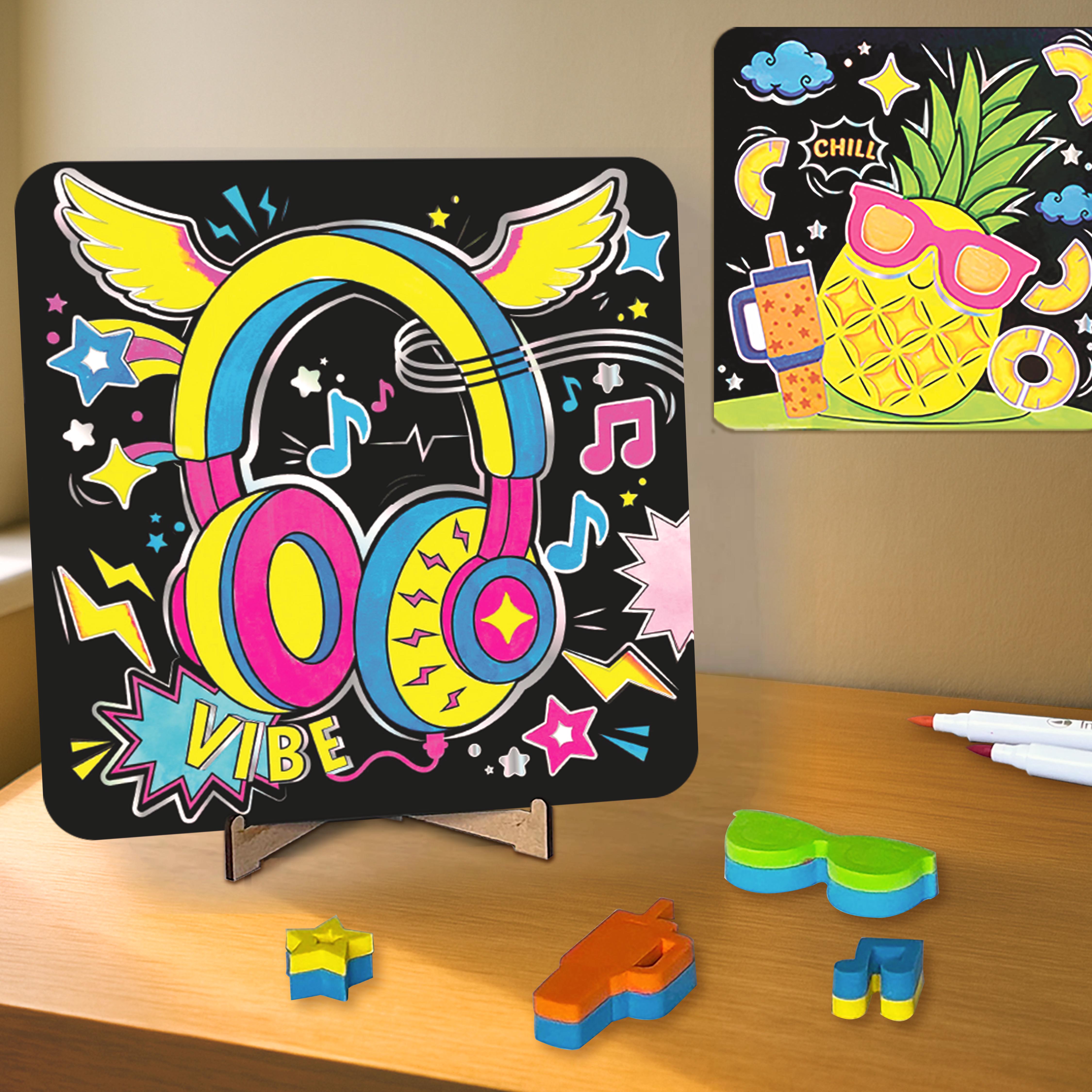 Imagimake Neon Art set pictura panza culori neon