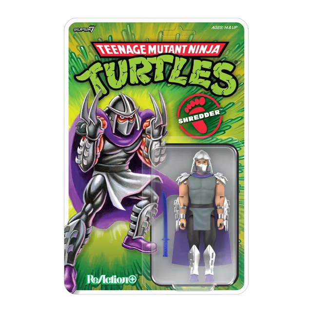 Super7 ReAction+ Shredder figurina 1987 10 cm