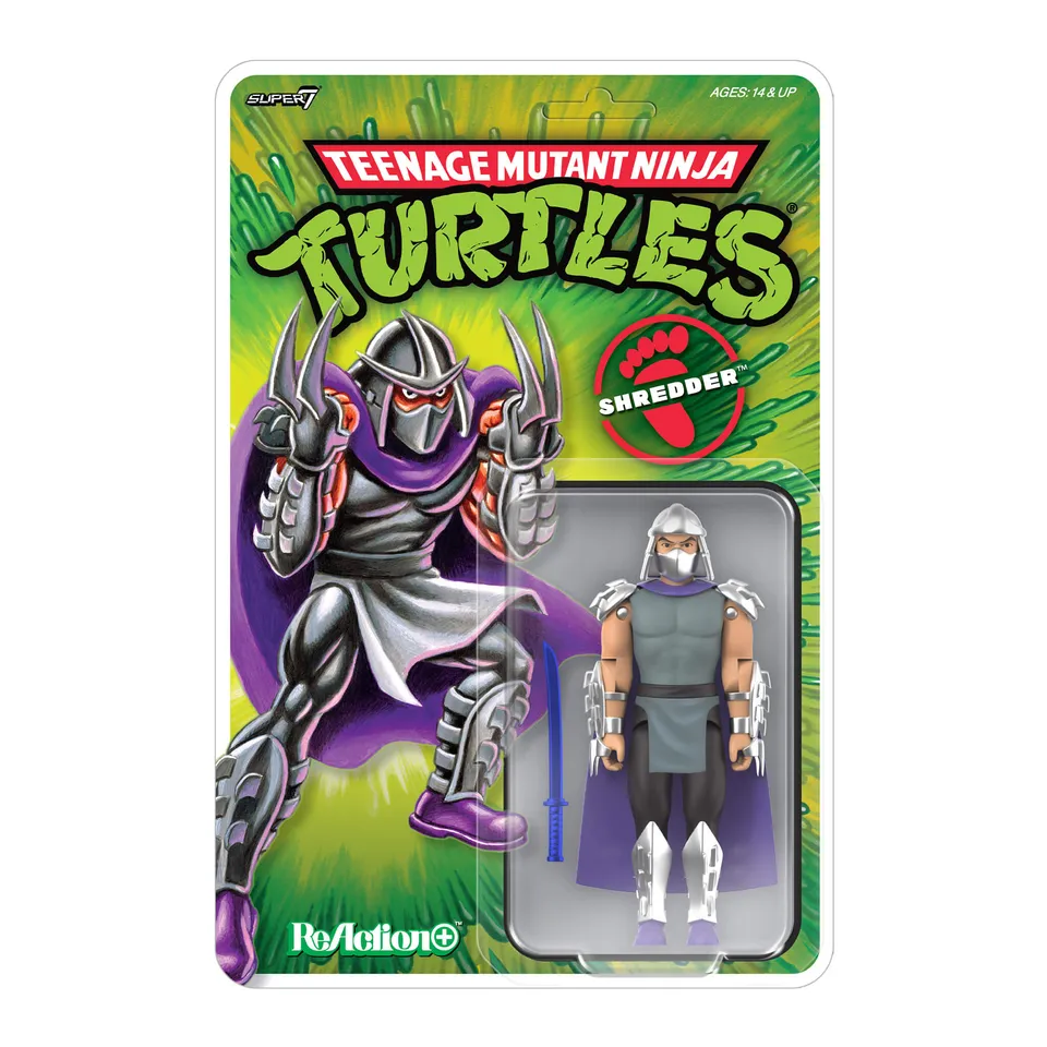 Super7 ReAction+ Shredder figurina 1987 10 cm