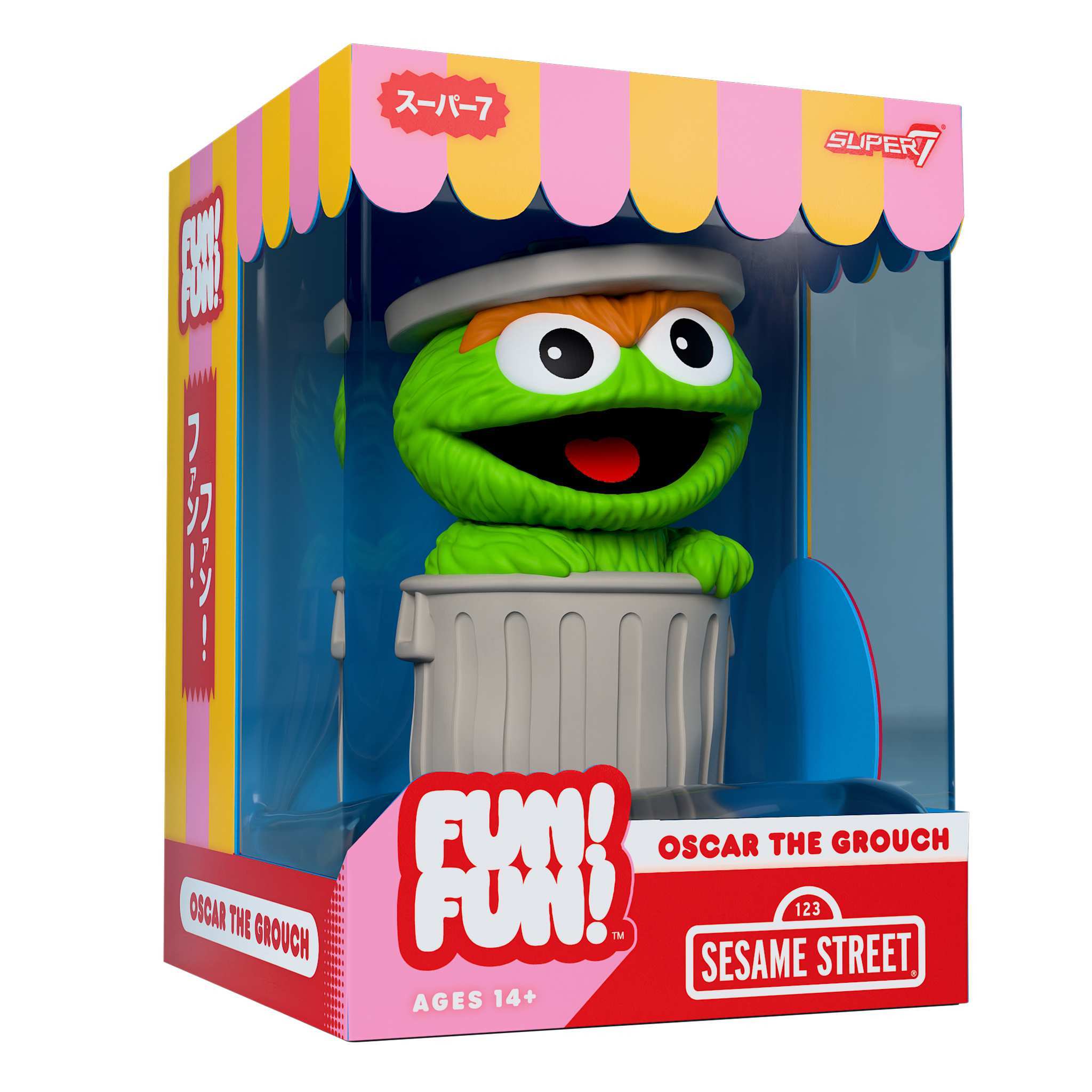 Super7 FUN FUN Sesame Street figurină Oscar 12 cm