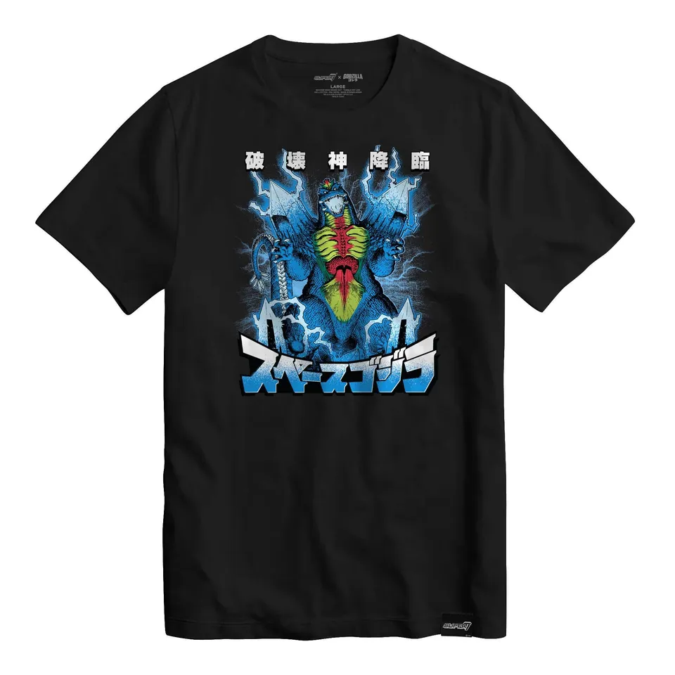 Super7 Toho Space Godzilla tricou crem bumbac S-3X