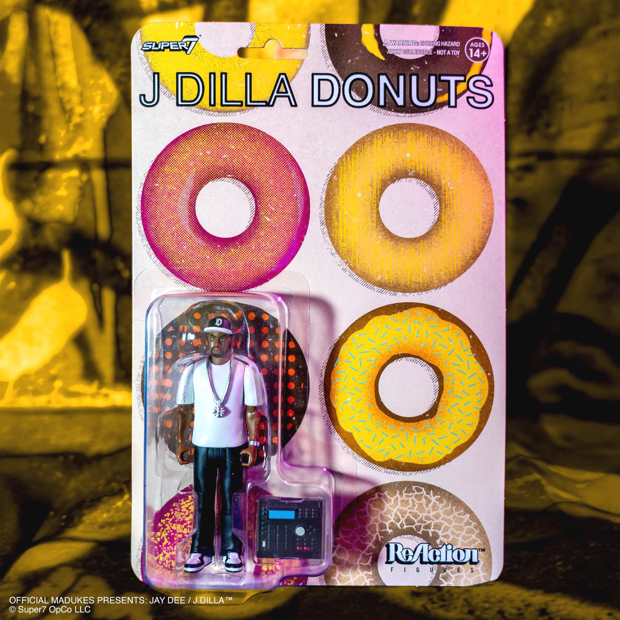 Super7 J Dilla ReAction Wave 02 Donuts figurină 3.75 inch