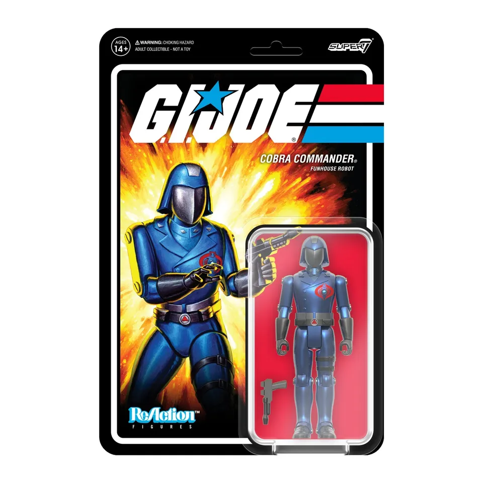 Super7 G.I. Joe ReAction Cobra Commander robot figurină