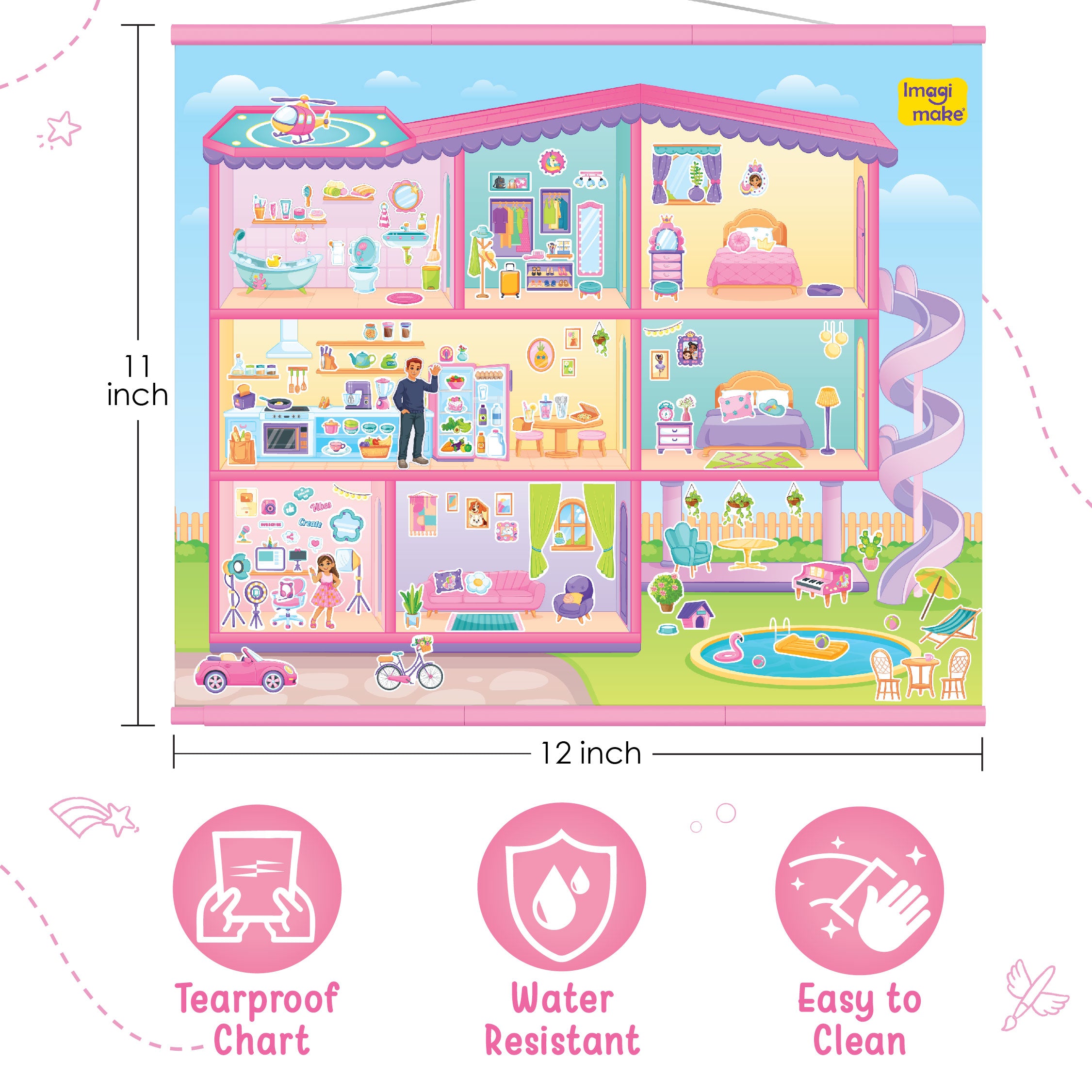 Imagimake Sticker Fun Dream House set stickere 200+
