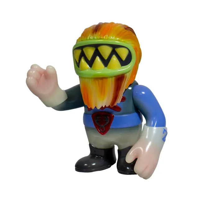 Super7 Japanese Vinyl Zombeard figurina glow verde