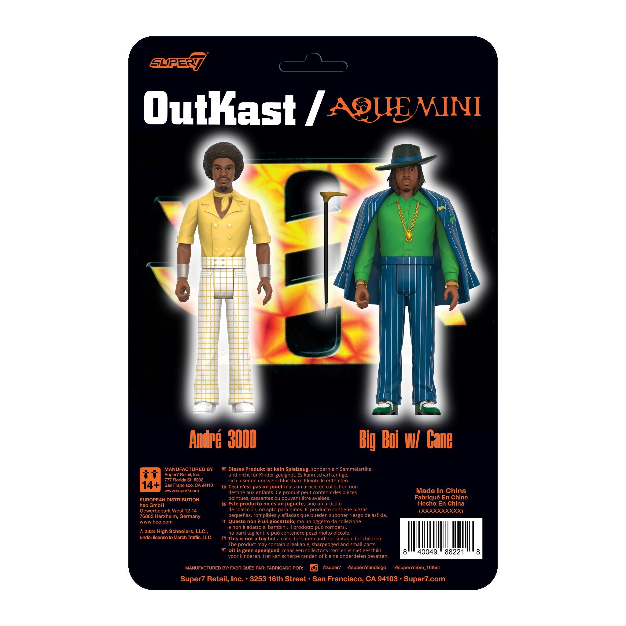 Super7 OutKast ReAction Aquemini figurine 9,5 cm set 2-pack