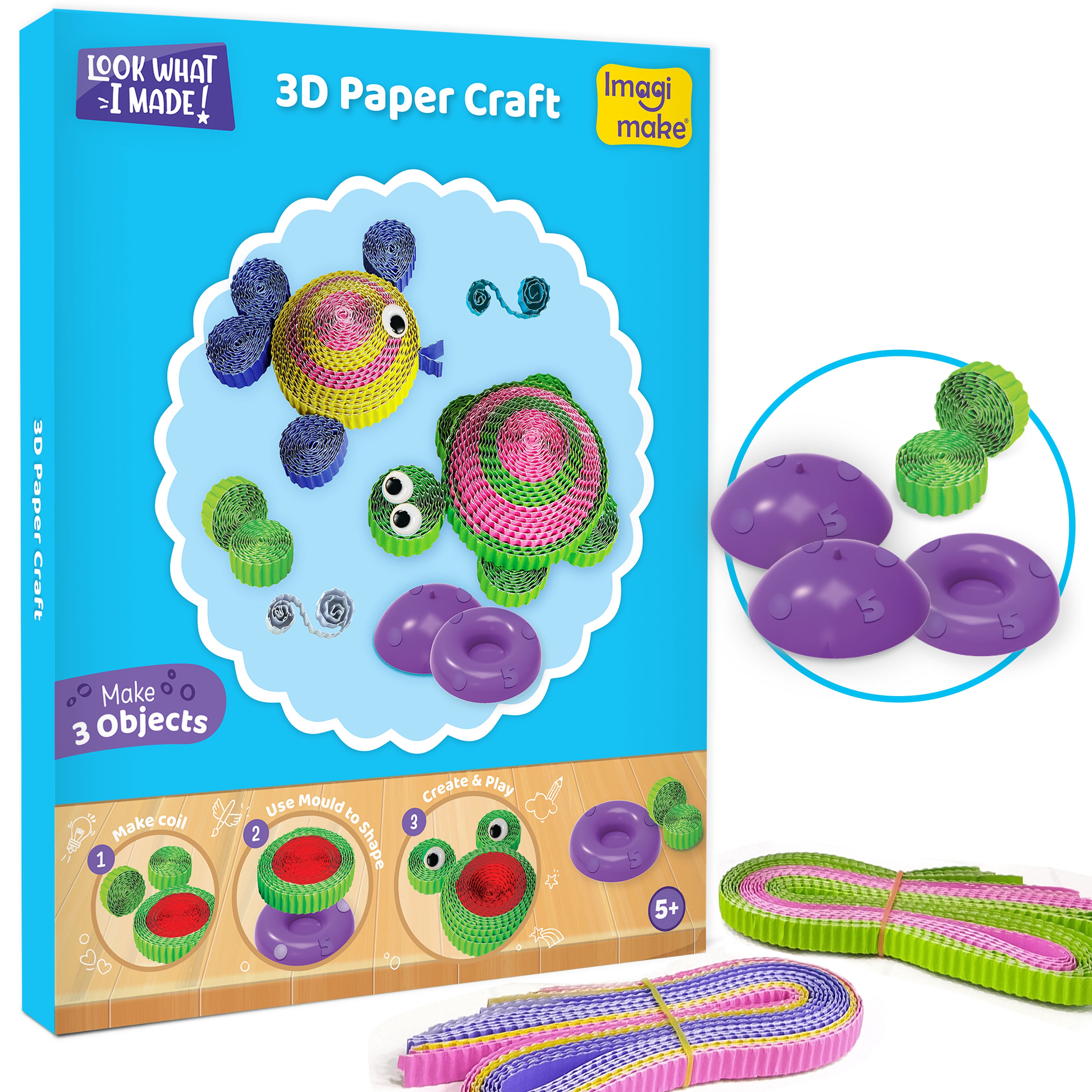 Imagimake Combo puzzle educational + kit creativ 5 in 1