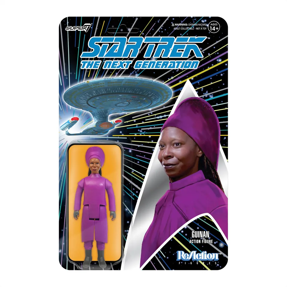 Super7 Star Trek TNG ReAction Guinan figurină Wave 1