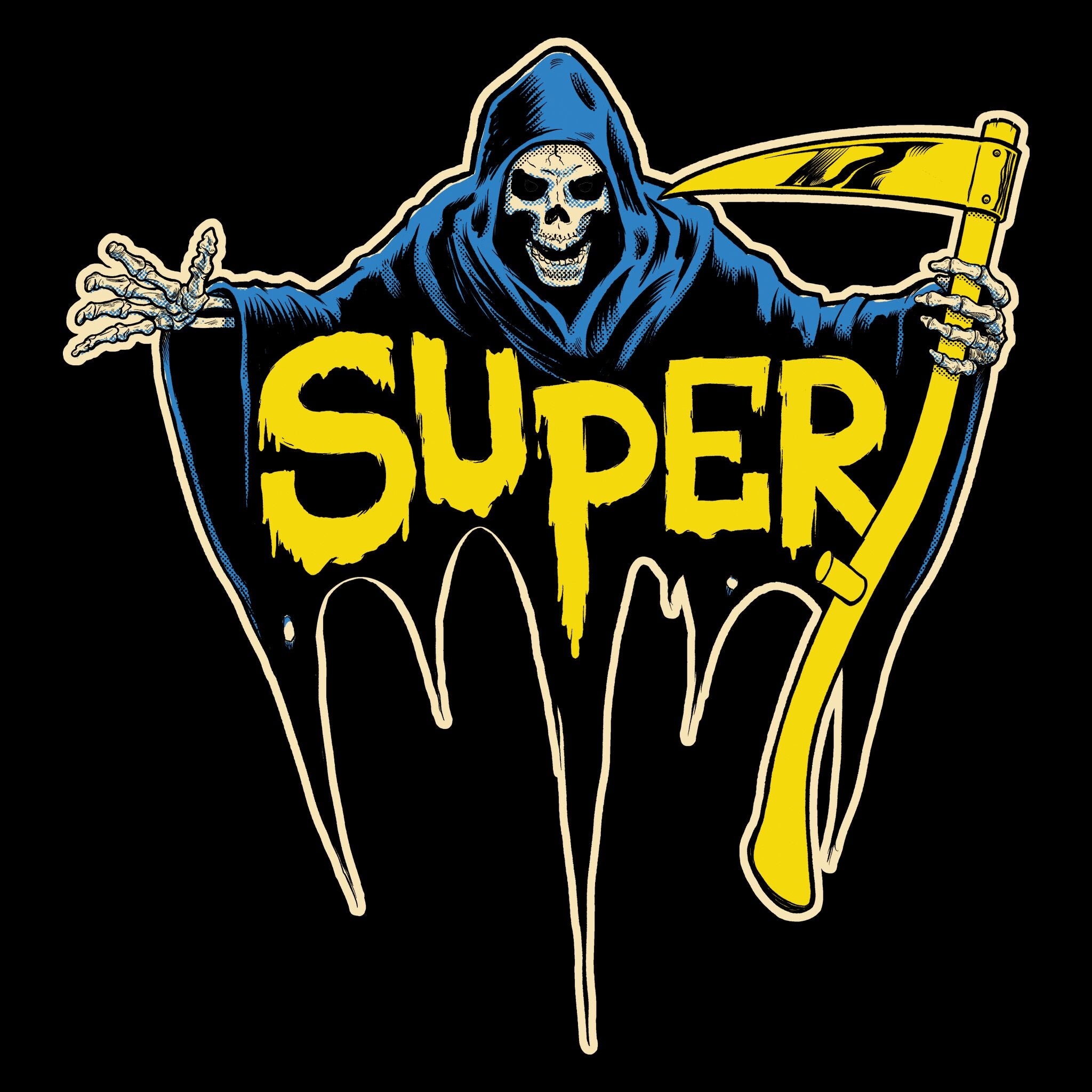 Super7 Reaper tricou negru bumbac SM-3X