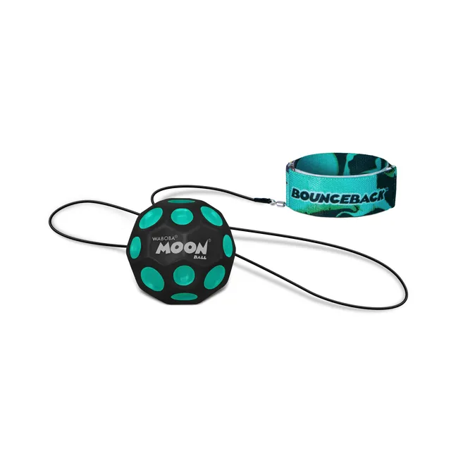 Waboba Bounceback Moon Ball minge elastică albastru-negru