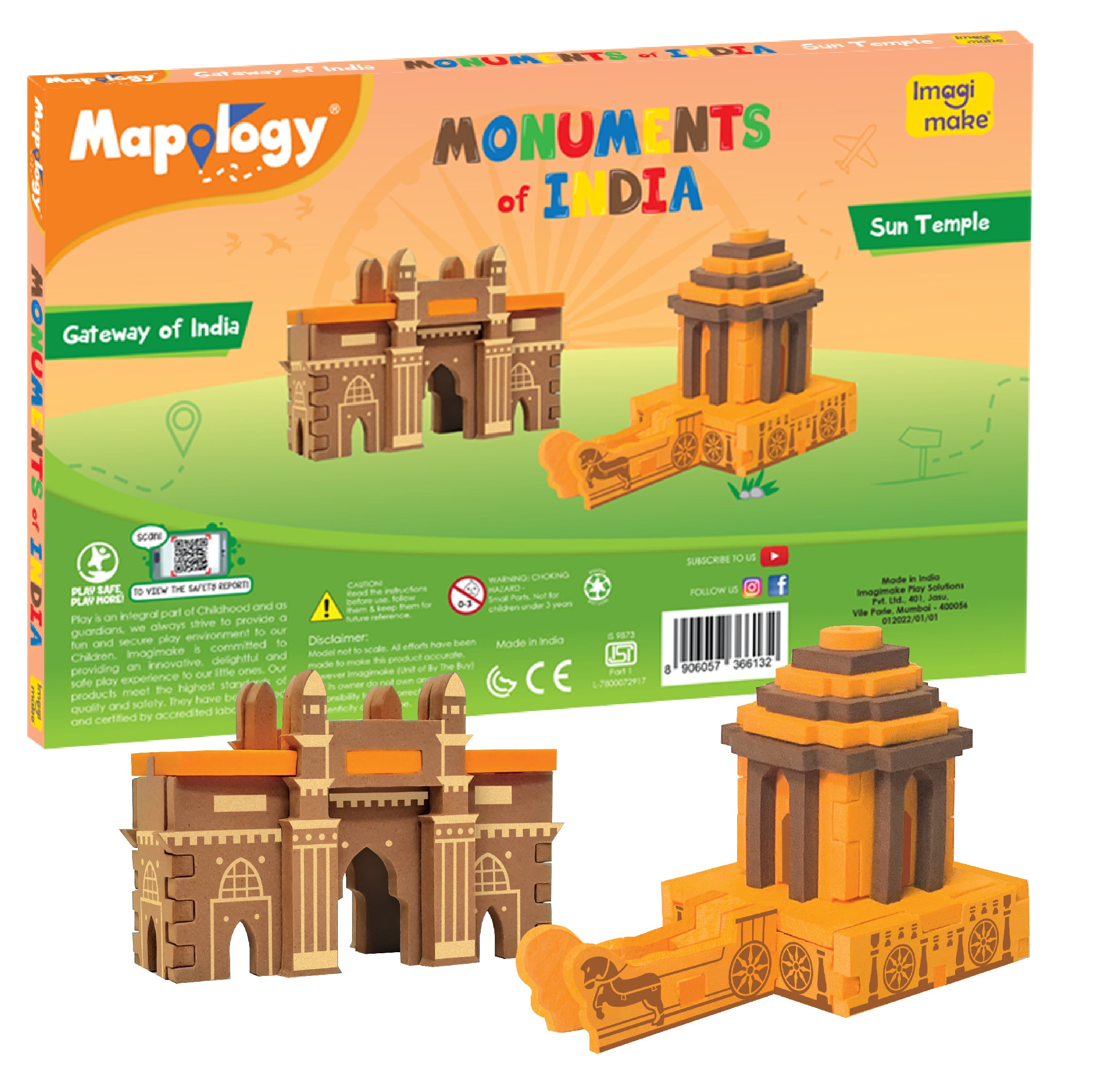 Imagimake Mapology Monuments Mini set constructie 12 buc 5+