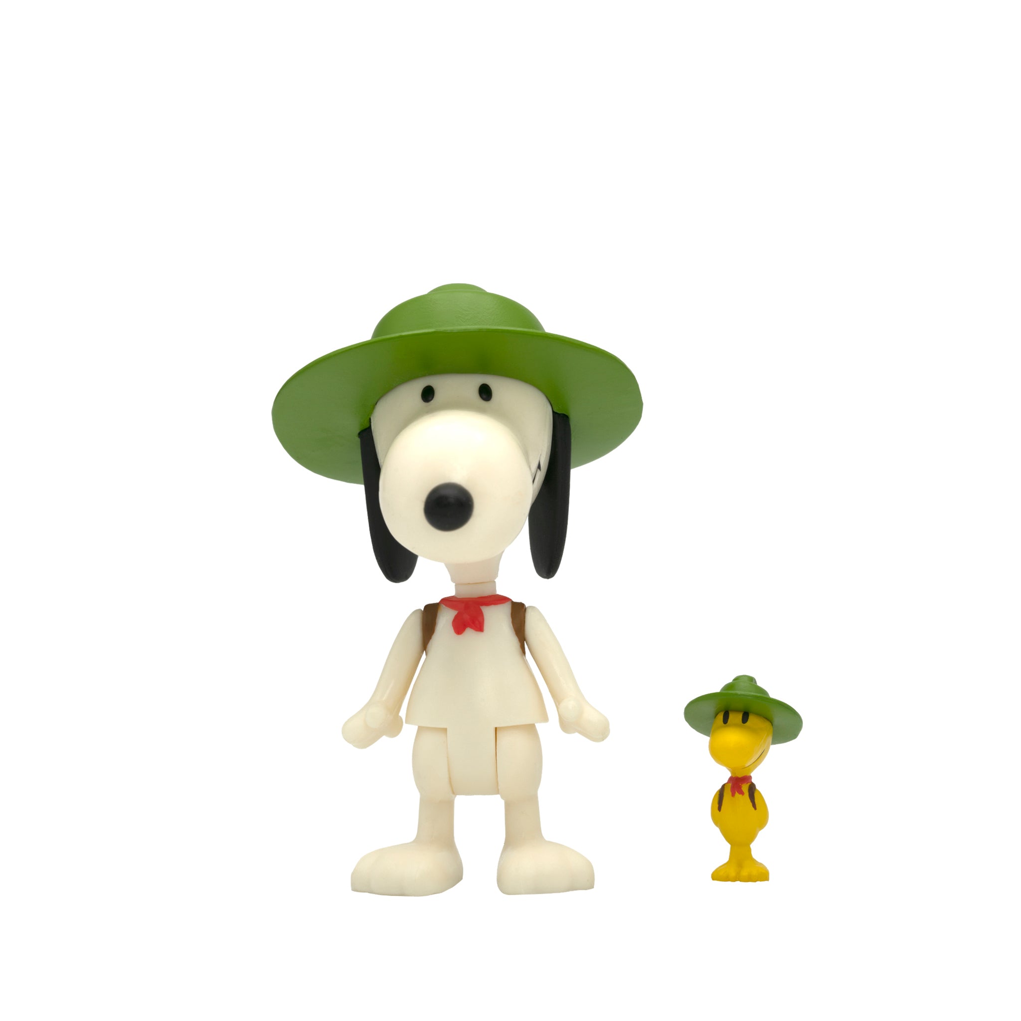 Super7 Peanuts Beagle Scout Snoopy figurina cu Woodstock 9 cm
