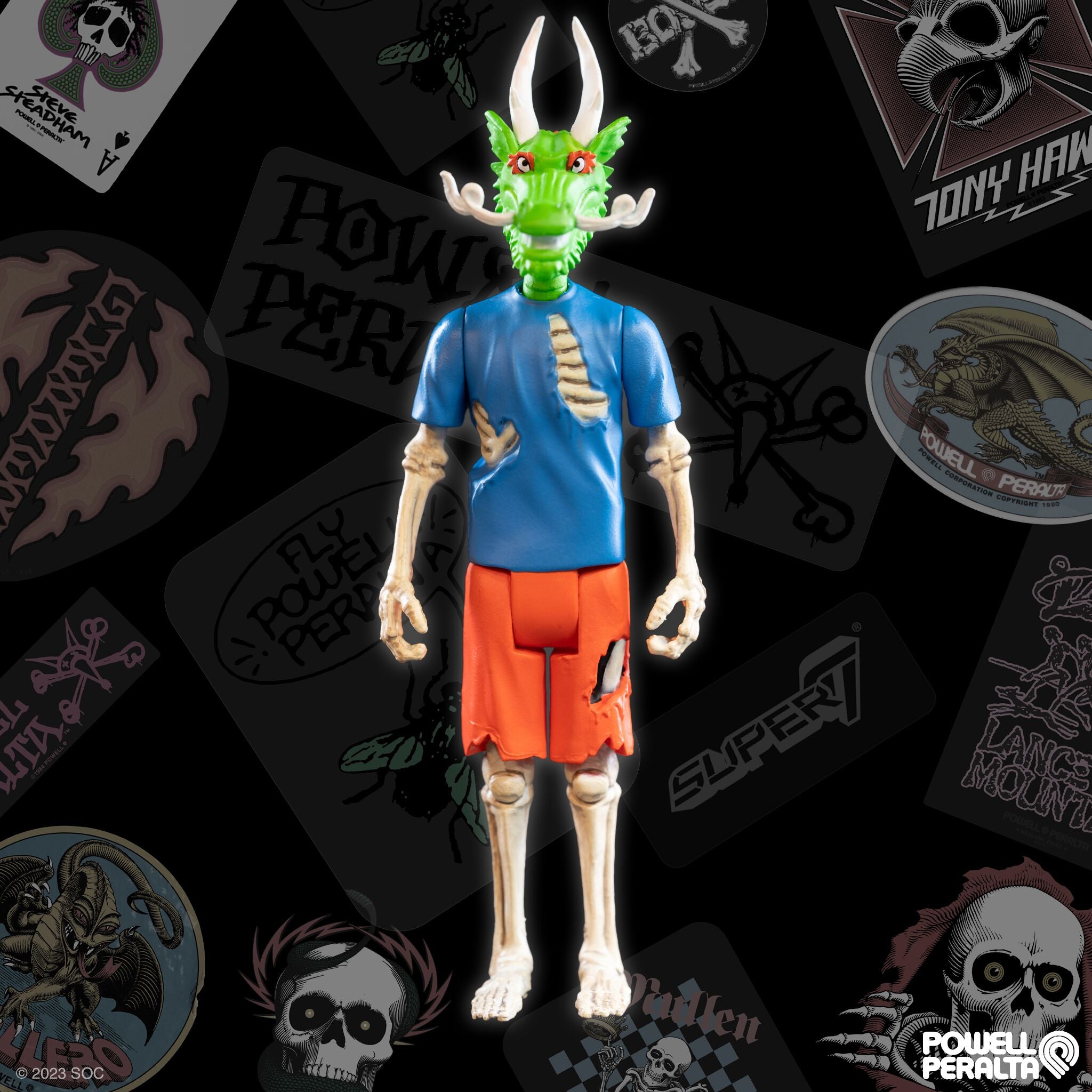 Super7 ReAction Steve Caballero figurina dragon