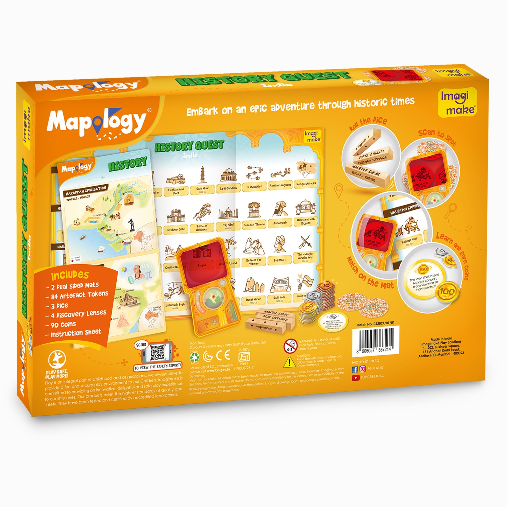 Imagimake Mapology History Quest joc educativ