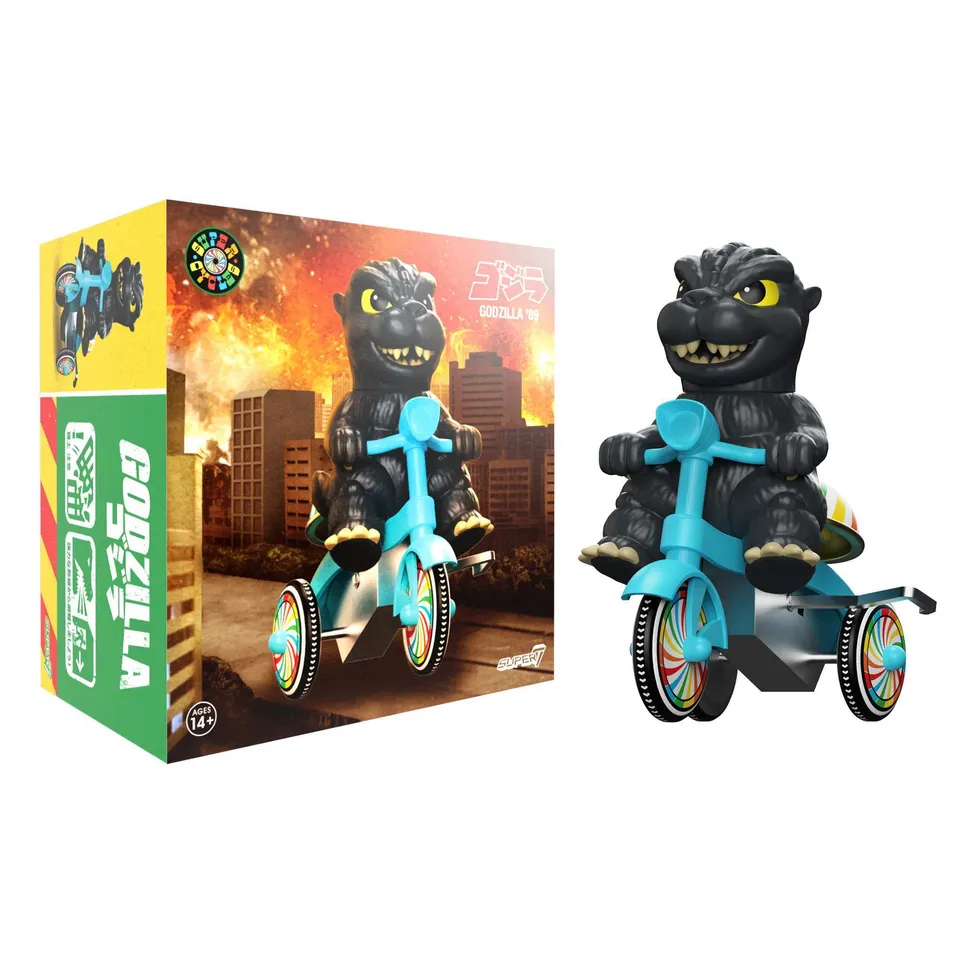 Super7 Toho Godzilla 89 tricicleta albastra cu sonerie
